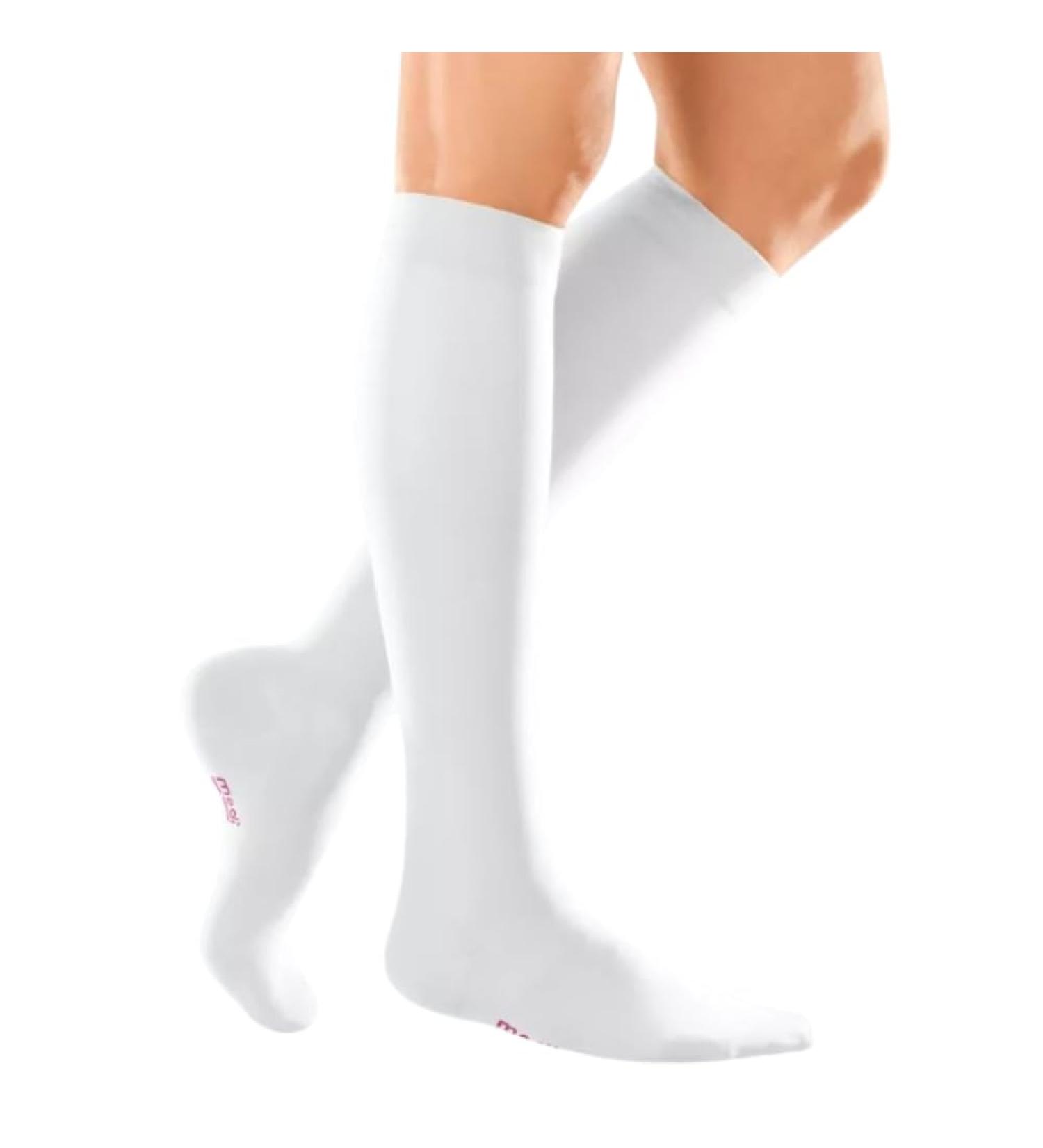 Medi Medive Elegance Knee Compression Socks | Breathable Comfort Sole | Size I | KKL 2 | White Open Tip | International Shipping Available - Buy Online on GoSupps.com