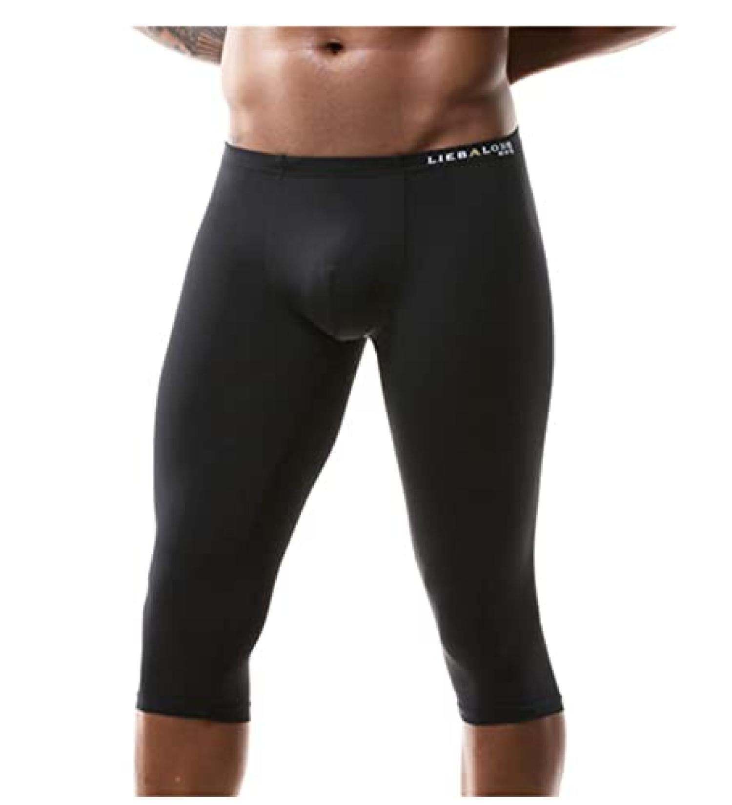 TSSOE Men's Compression Fitness Sheer Shorts Capris Tights Baselayer Pants - Black, Medium - Buy Online on GoSupps.com