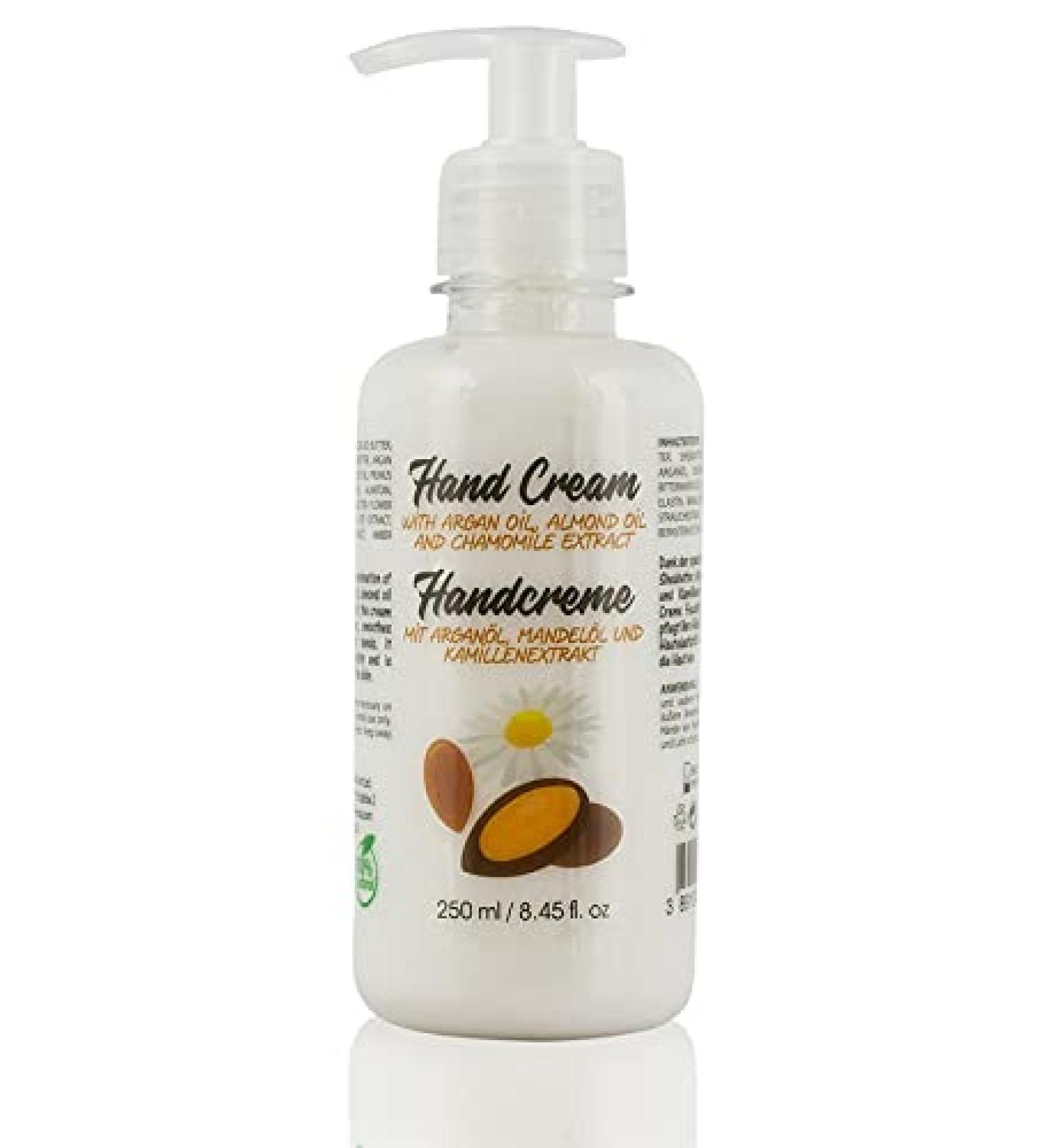 100% Natural Hand Cream for Cracked Dry Hands - Argan Oil Cocoa Butter Shea Butter & Almond Oil | Paraben & Cruelty-Free | 250 ml - Buy Online on GoSupps.com