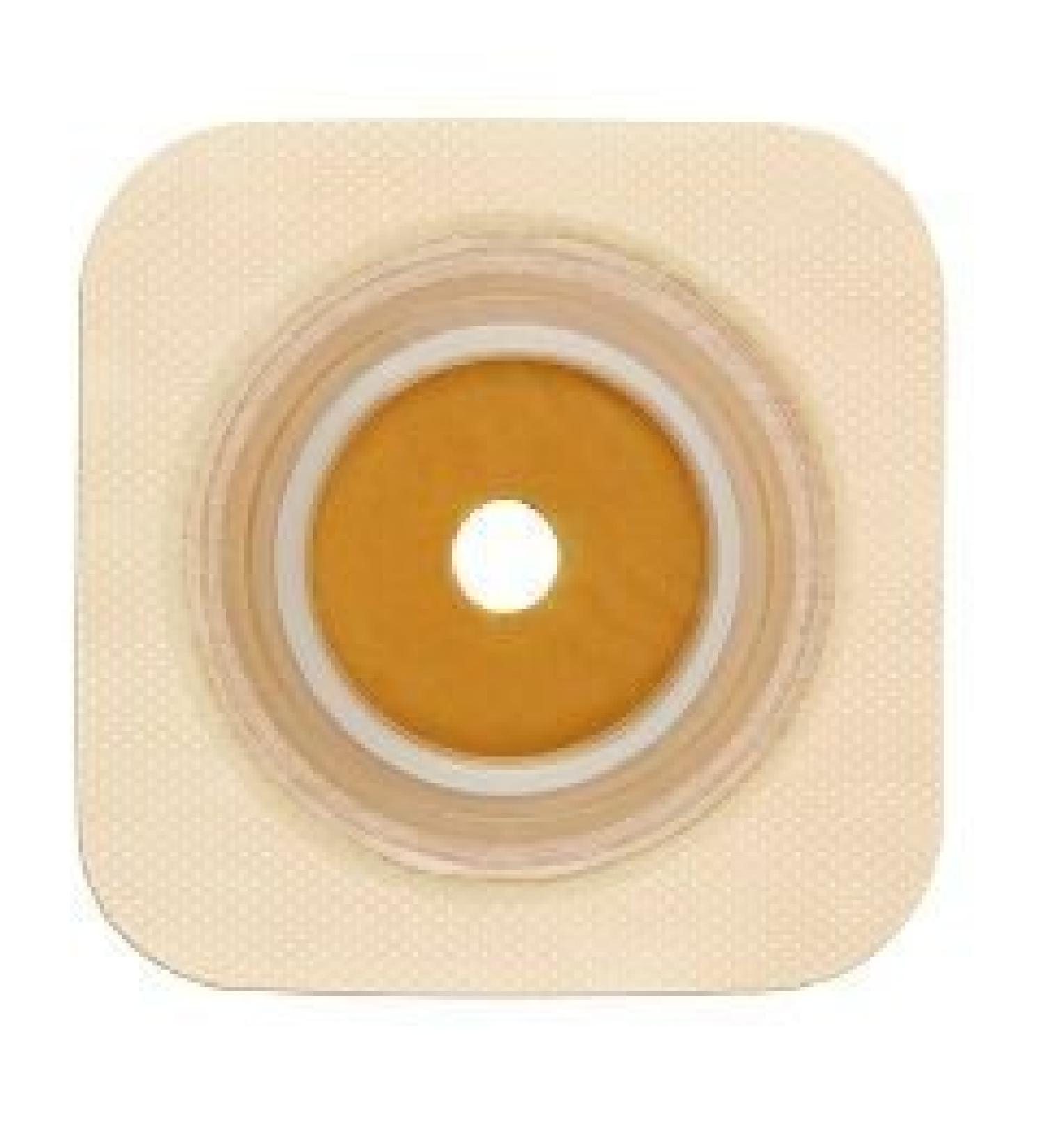 ConvaTec 125259 SUR-FIT Natura Two-Piece Stomahesive Skin Barrier with Tape Collar Cut-to-Fit White 1-3/4" Flange 4" Length 4" Width Pack of 10