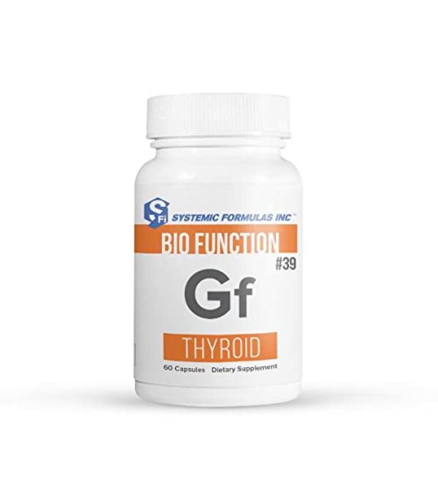 Systemic Formulas Bio Function #39 Gf Thyroid 60 Capsules - Support Thyroid Health - Buy Online on GoSupps.com