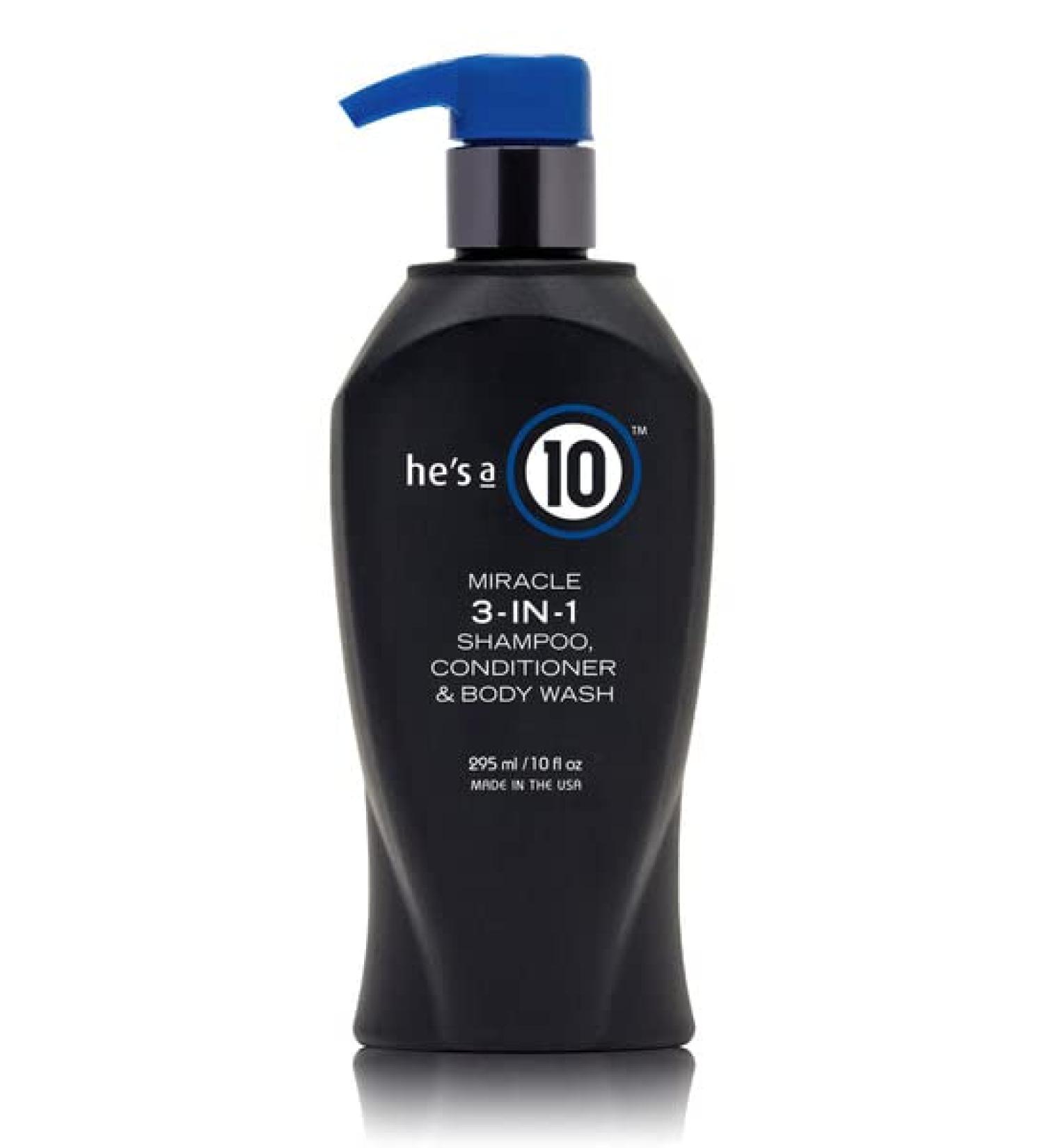 It's a 10 Haircare He's a 10 Miracle 3-IN-1 Shampoo, Conditioner & Body Wash 1 Liter