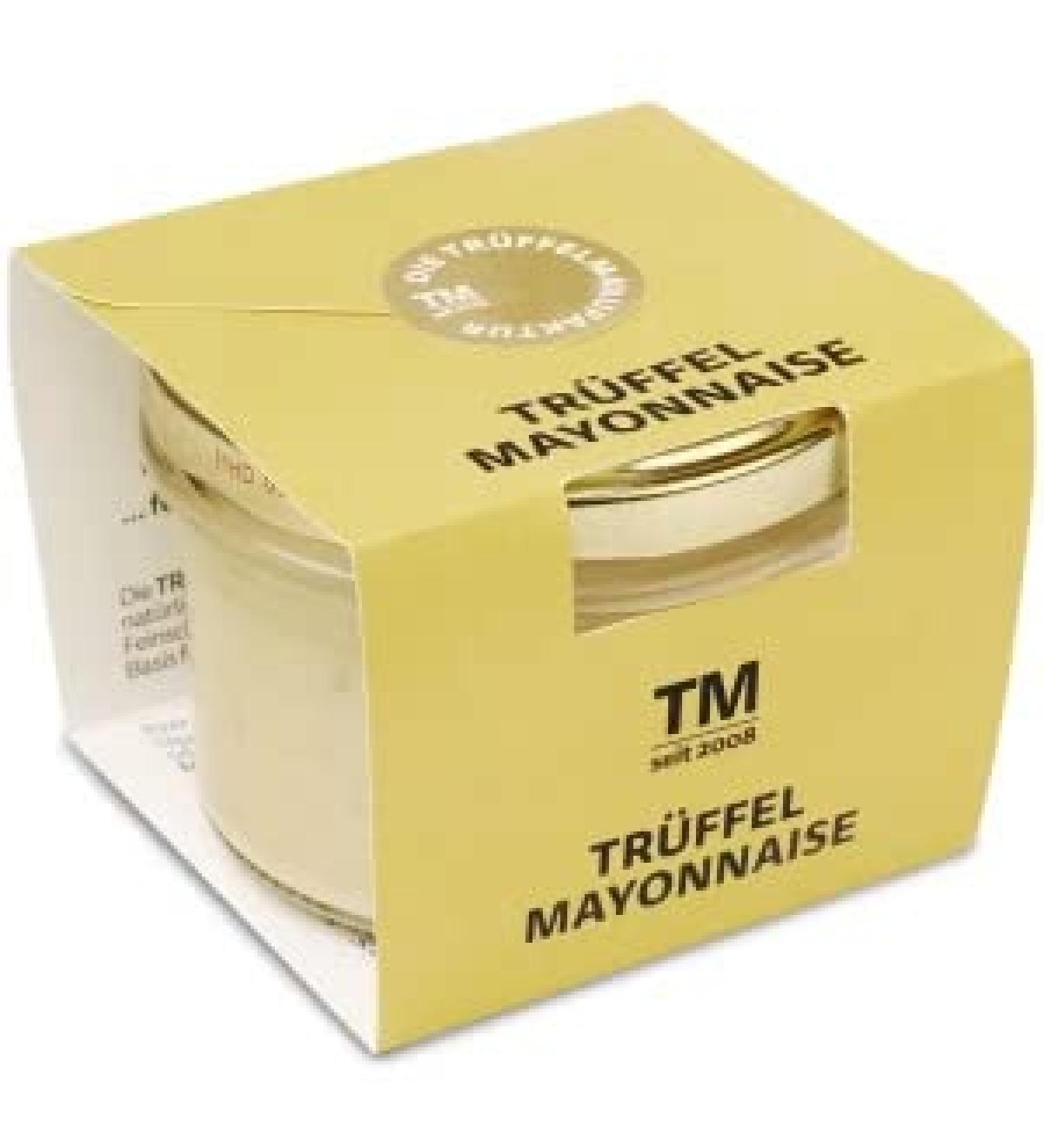 Die Tr ffelmanufaktur Die Tr ffelmanufaktur Truffle Mayonnaise with 10% Real Black Truffle - Truffle Mayo in a 180g Jar - Sauce for Fries Burgers and Vegetables - Ideal Truffle Sauce as a Gift