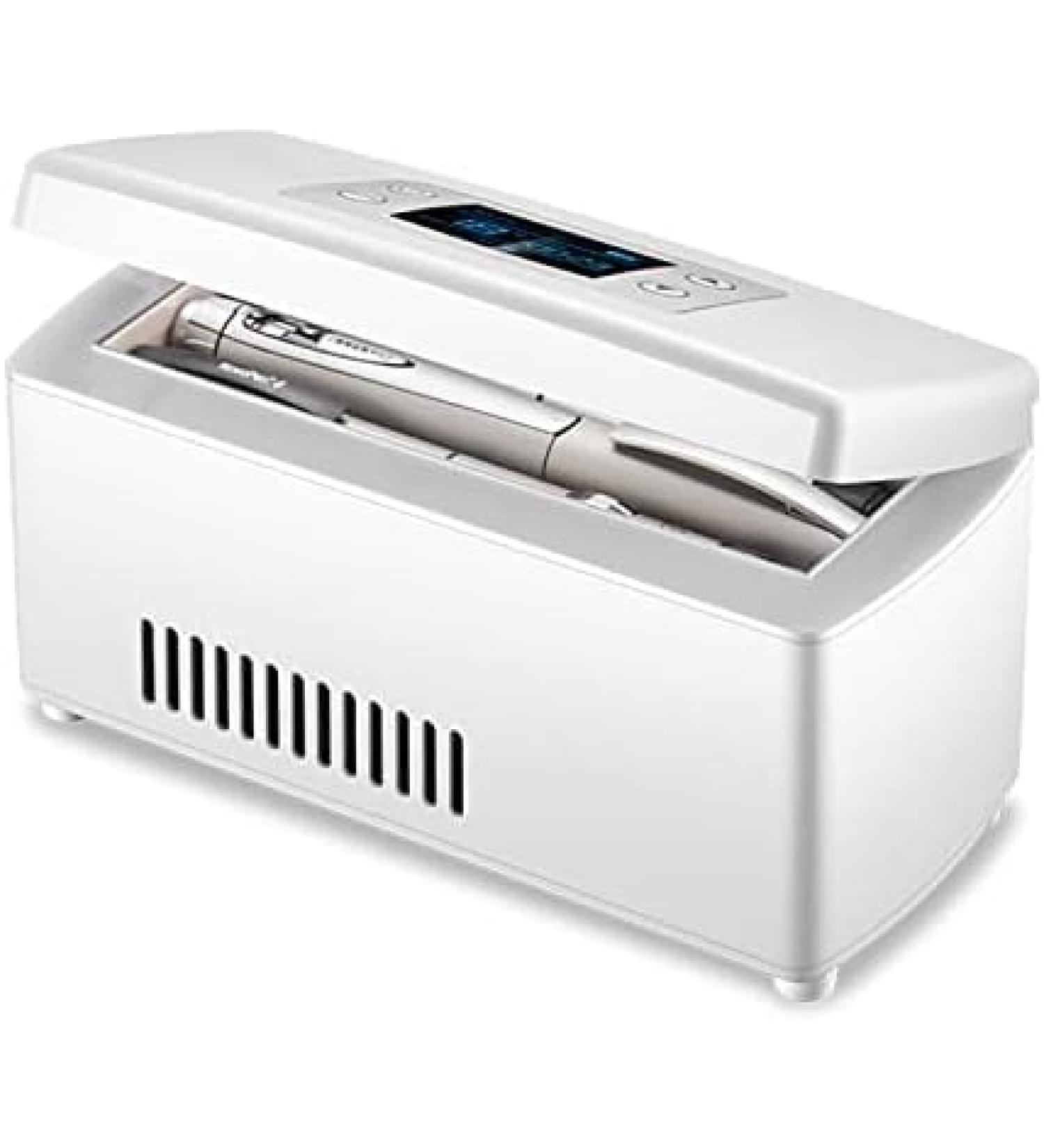 USB Medicine Refrigerator And Insulin Cooler Travel Case For Home Car 2-8 Thermostat Drug Reefer Diabetic Medication Organizer LCD Display Mini Fridge Single Battery Constructive23 - Buy Online on GoSupps.com