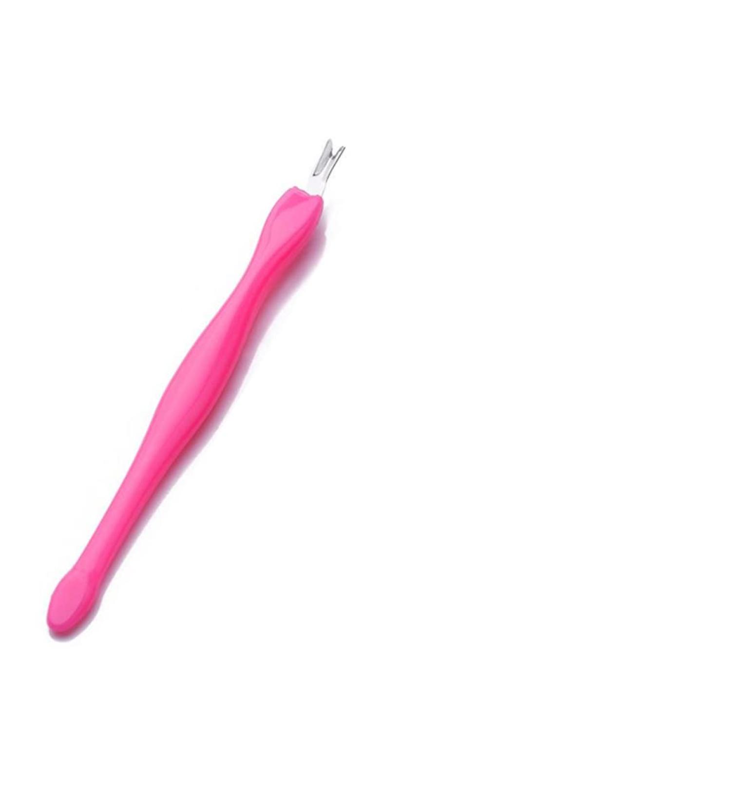 Nail Art Pusher Dead Skin Remover Stick Rod Gel Polish Stainless Steel Tweezers Nail Cutter Nail Art Tool Pedicure 008