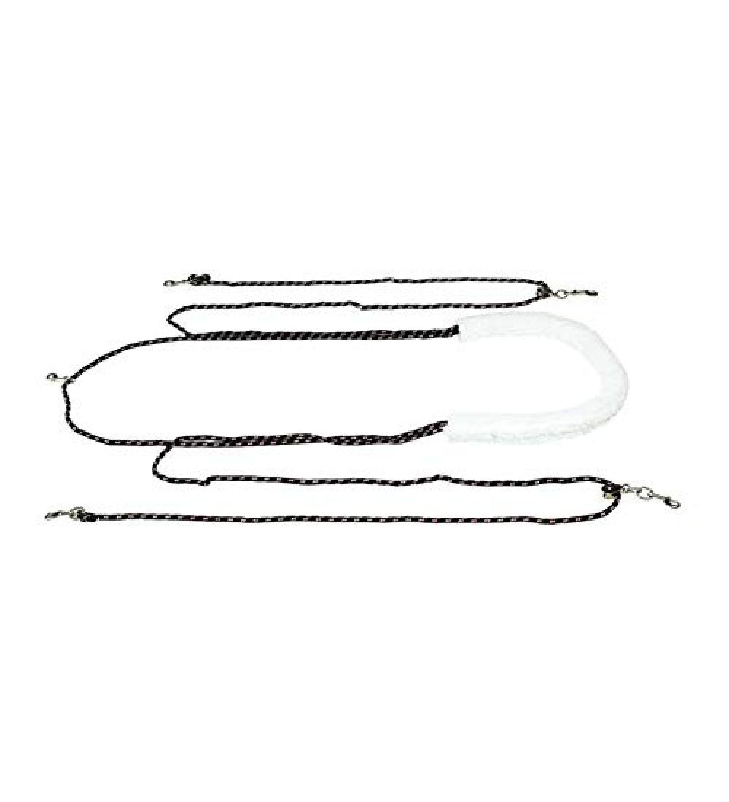 HORZE Adjustable Horse Training and Lunging Aid with Rear Fleece Cover Navy/Red US Horse - Buy Online on GoSupps.com