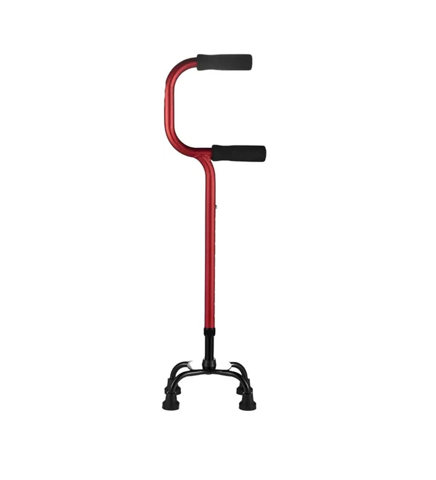 Large Four-Legged Crutches for The Elderly Non-Slip Walking Stick Quadrangular Crutches Ascending and Retracting Crutches for The Elderly Getting Up Handrail Walker (Color : Red) Smooth Sailing - Buy Online on GoSupps.com