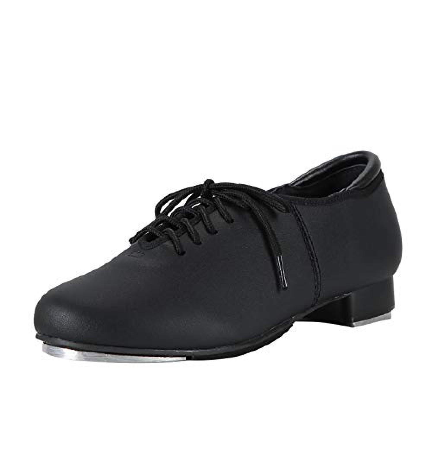 Linodes PU Leather Lace Up Tap Dance Shoes - Women/Men - Size 9 Women/8 Men - Black - Buy Online on GoSupps.com