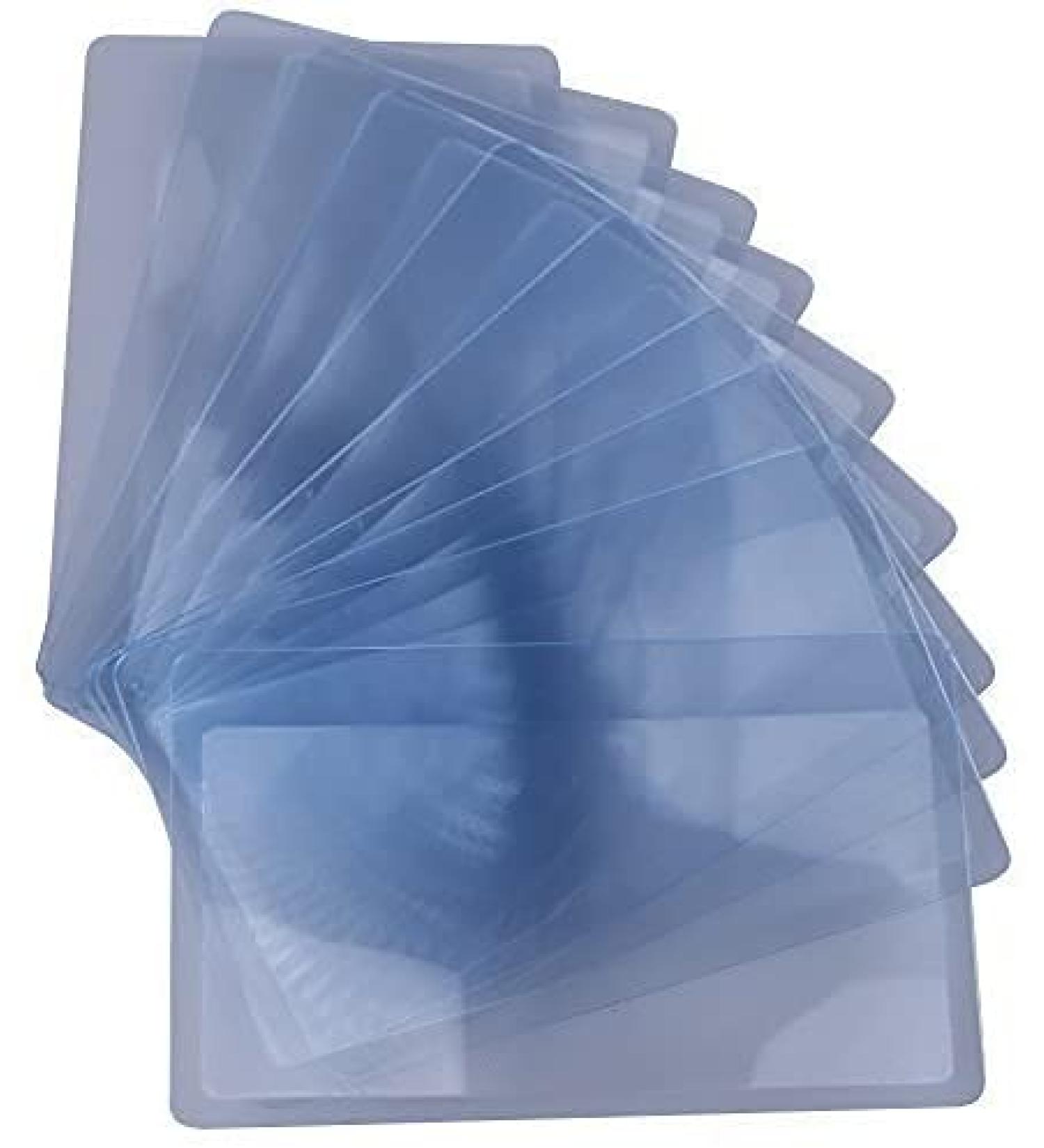 Ultra-Thin Card loupe Pocket loupe Sheet Lens Thin Magnifying Glass Magnifier 85mmx55mm Convenient to Carry 3X Magnifying Card 5 Pieces Nice Design - Buy Online on GoSupps.com