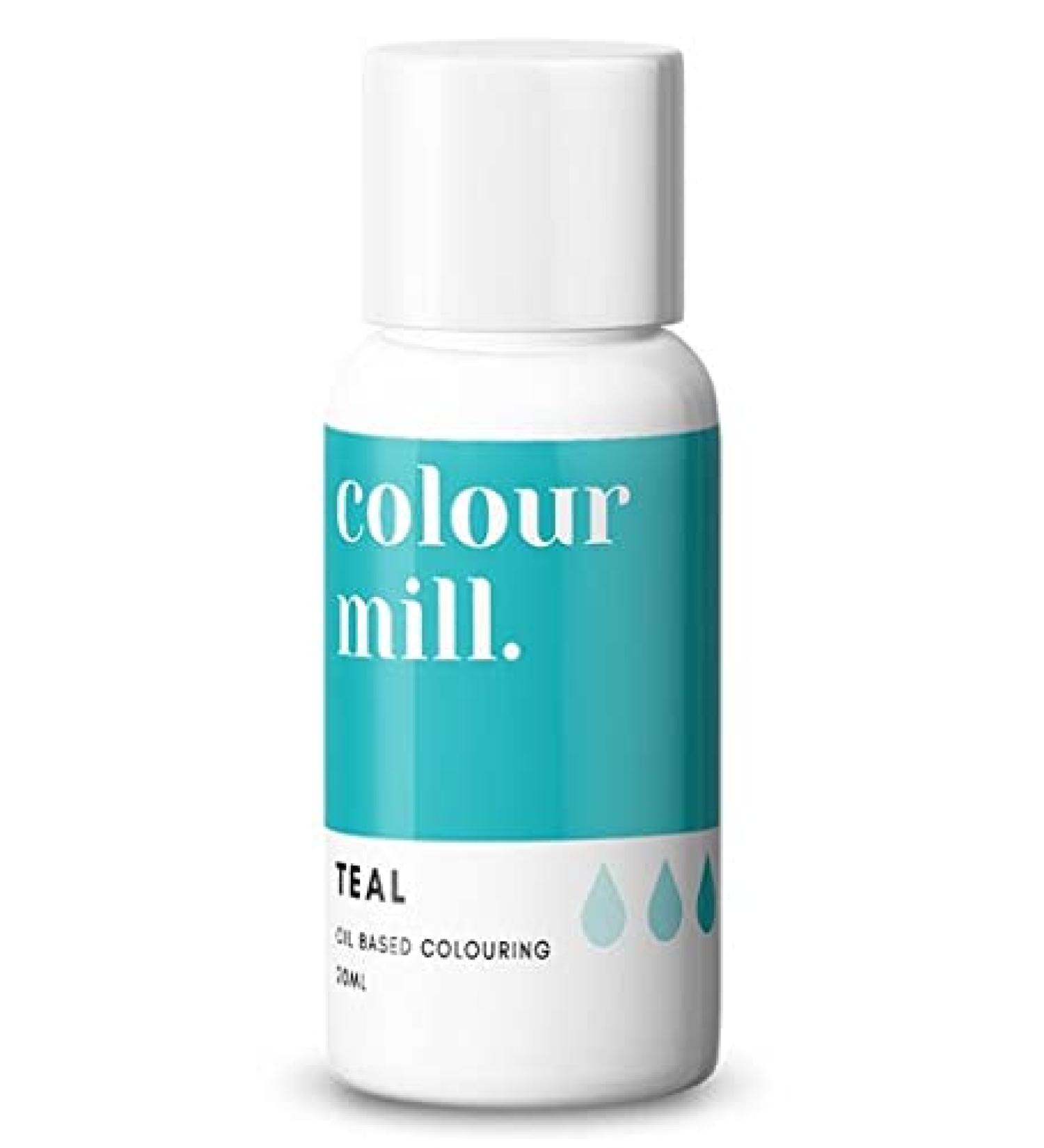 Colour Mill Oil Based Food Colouring 20ml Colours all Icings Chocolate Dough and more (Teal)