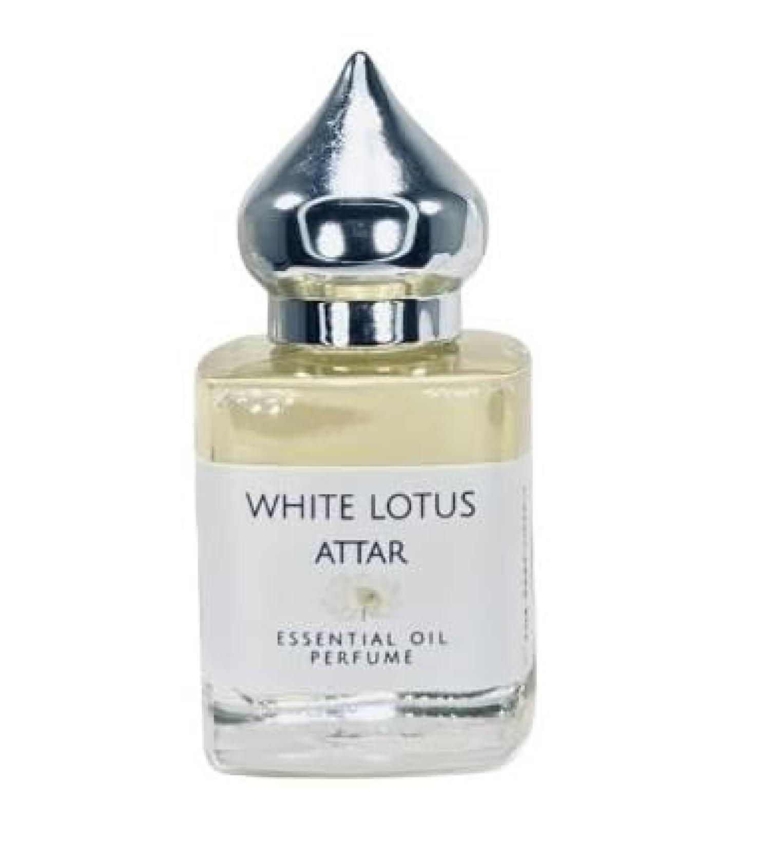 Buy White Lotus Attar 8ml | All Natural Alcohol-Free Essential Oil Perfume | Vegan & Long Lasting - Buy Online on GoSupps.com