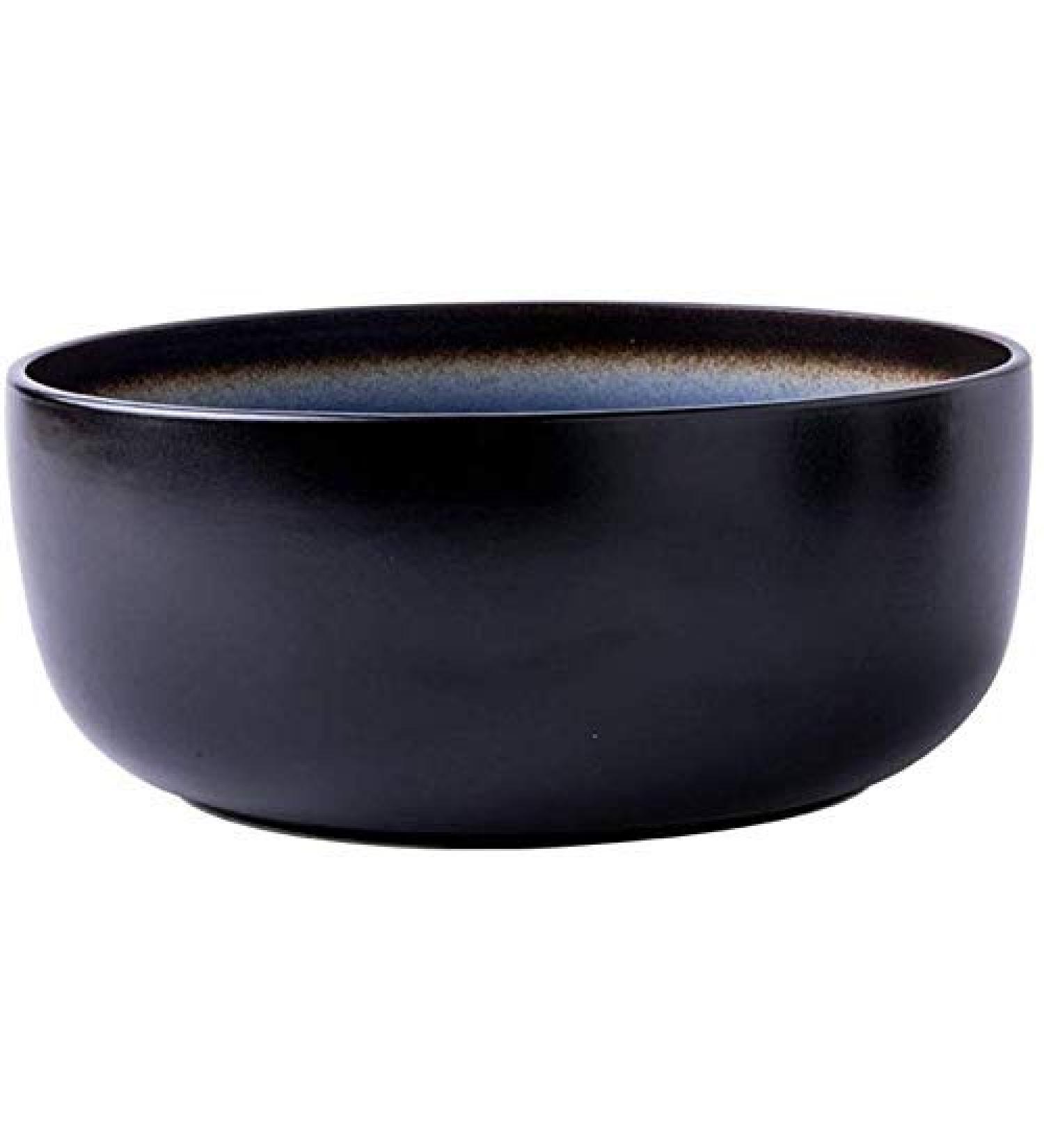 Snack Dip Bowls Dishware Household Kiln Glaze Blue Bowl 8 Inch Ceramic Soup Bowl Ramen Bowl Creative Compatible with Kitchen Restaurant Gifts - Buy Online on GoSupps.com