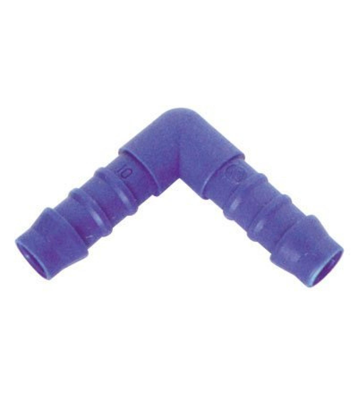 6mm 1/4 Elbow Plastic Barbed Hose Pipe Connector Suitable for Fuel Water Oil Gas