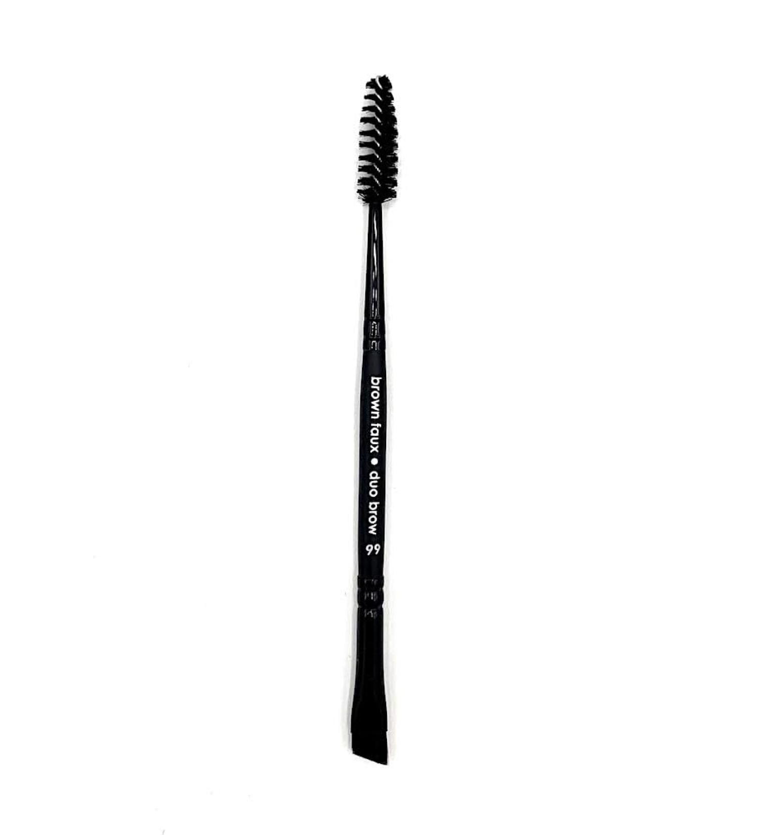 Elke DUO Brow Brush - Vegan Cruelty-Free Hypo-Allergenic Faux Squirrel Hair for Perfect Eyebrows | International Shipping - Buy Online on GoSupps.com