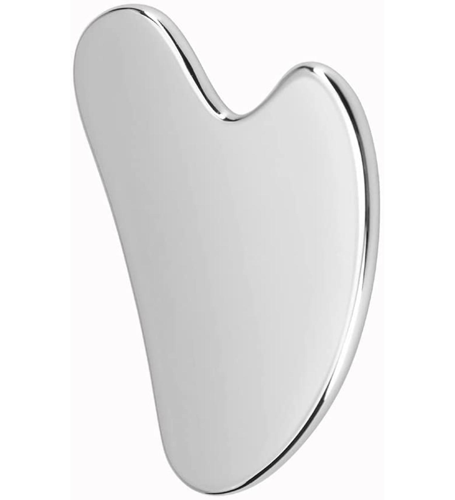 Stainless Steel Gua Sha Facial Tools | Silver-Plated Acupuncture Massage & Spa Treatment Tools for Body & Trigger Point Therapy - Buy Online on GoSupps.com