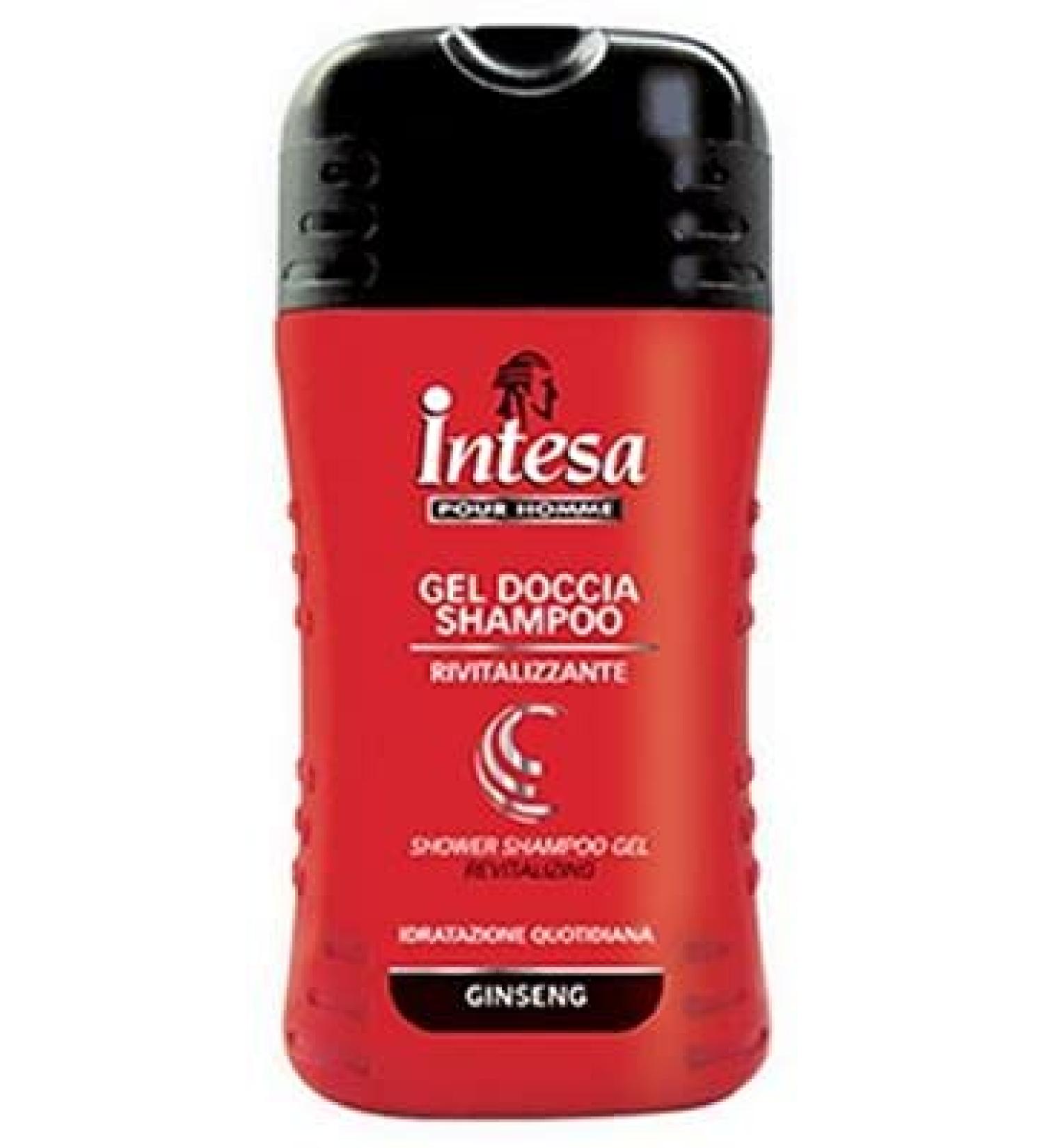 Intesa Set of 12 INTESA Shower Gel-Sha Ginseng-Black 250 ml Body Care and Cleansing