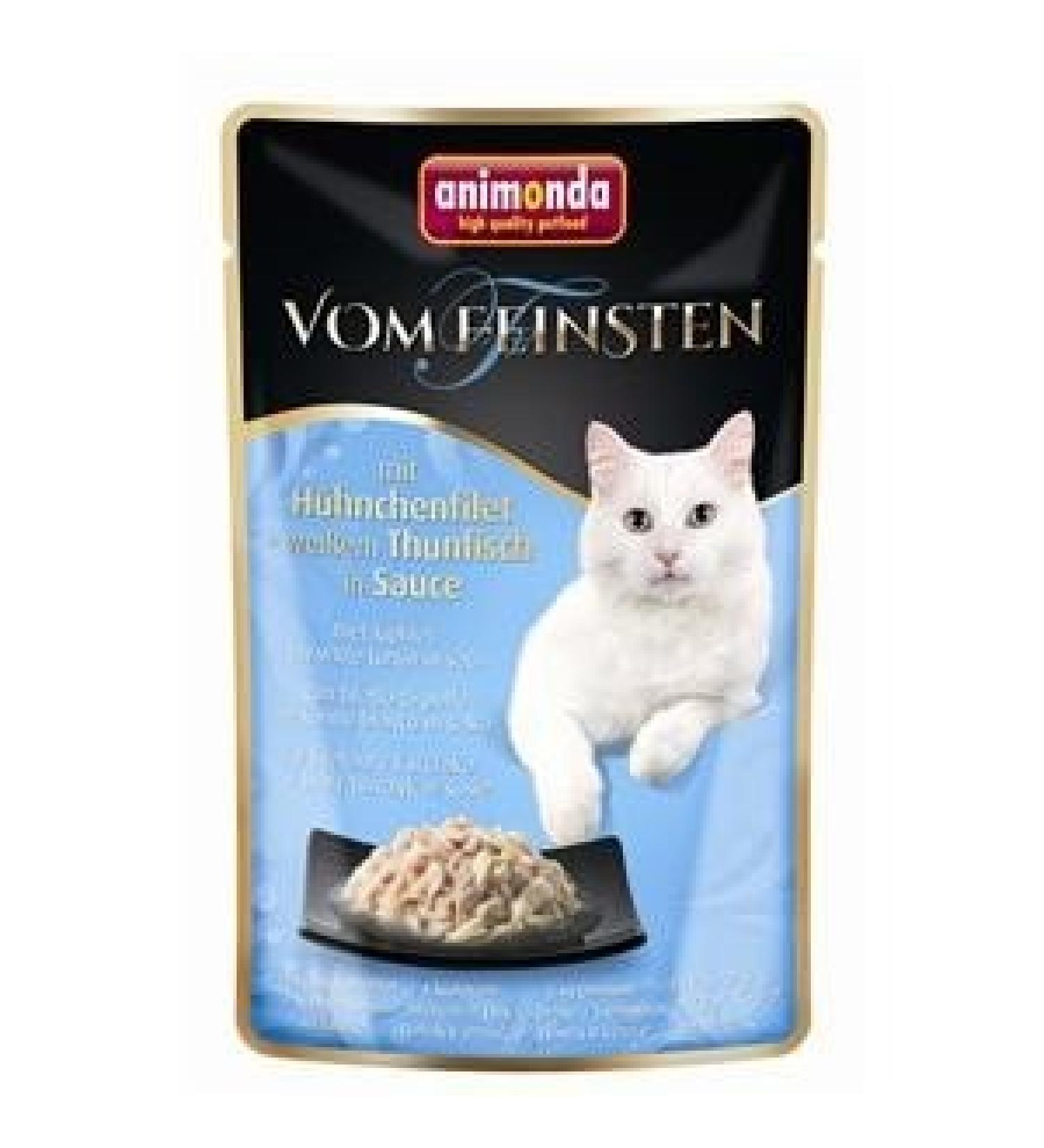 Animonda vom Feinsten mit Hühnchenfilet & Weisser Thunfisch in Sauce 50 g