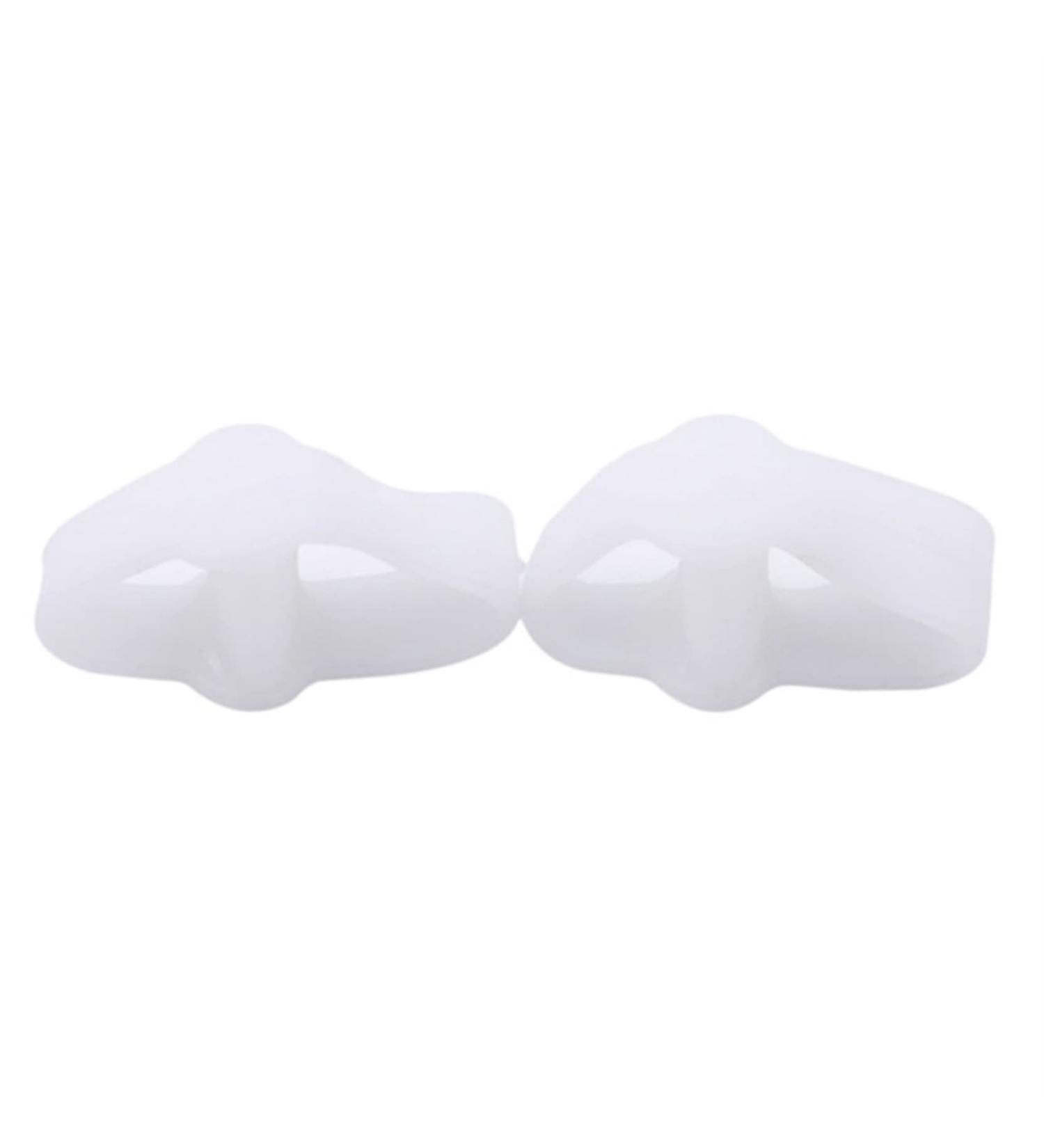 Bunion Corrector Toe Separator Valgus Corrector - 2 Rings Spacer for Overlapping Toe Bunions (White) - Buy Online on GoSupps.com