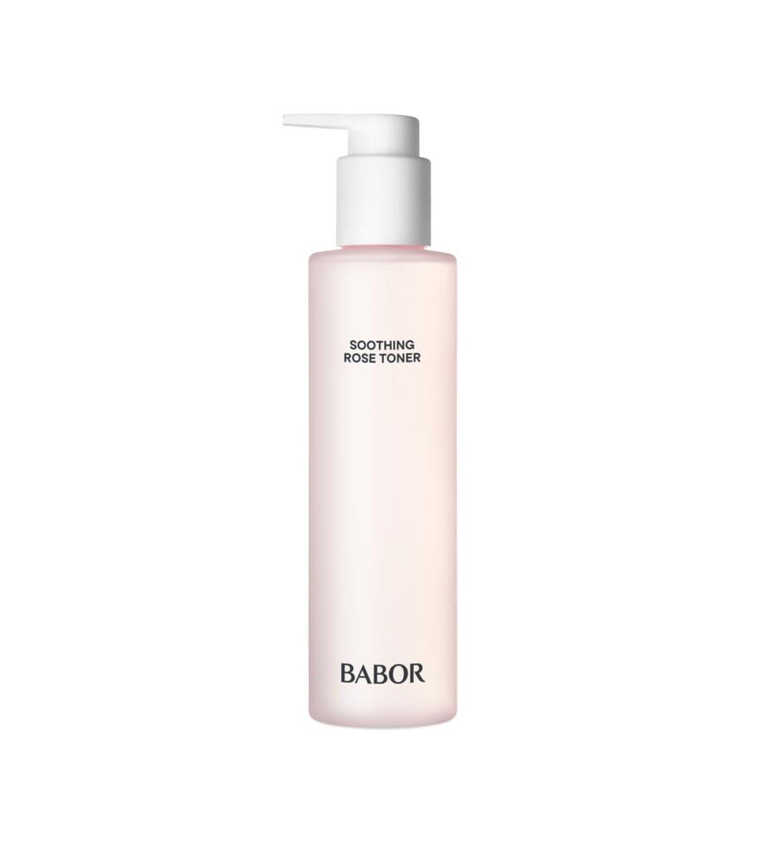 BABOR BABOR CLEANSING Rose Toning Essence Tonic for all skin types Toning and soothing toner Rose fragrance Alcohol-free Vegan formula 1 x 200 ml