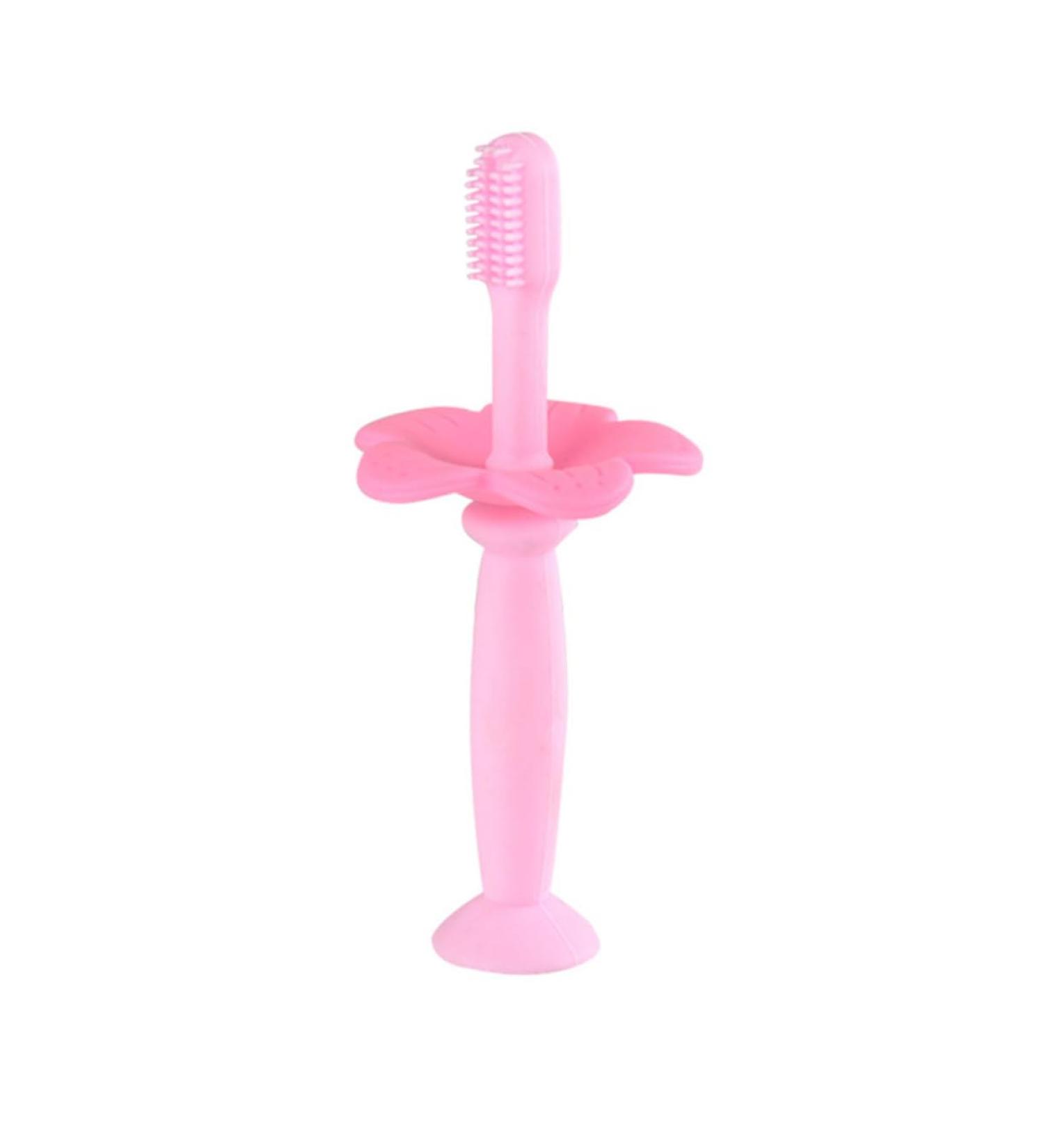 Buy Sewoart Silicone Baby Toothbrush - Infants & Toddlers Training Brush - Pink 1 Pack for Gentle Oral Care - Buy Online on GoSupps.com