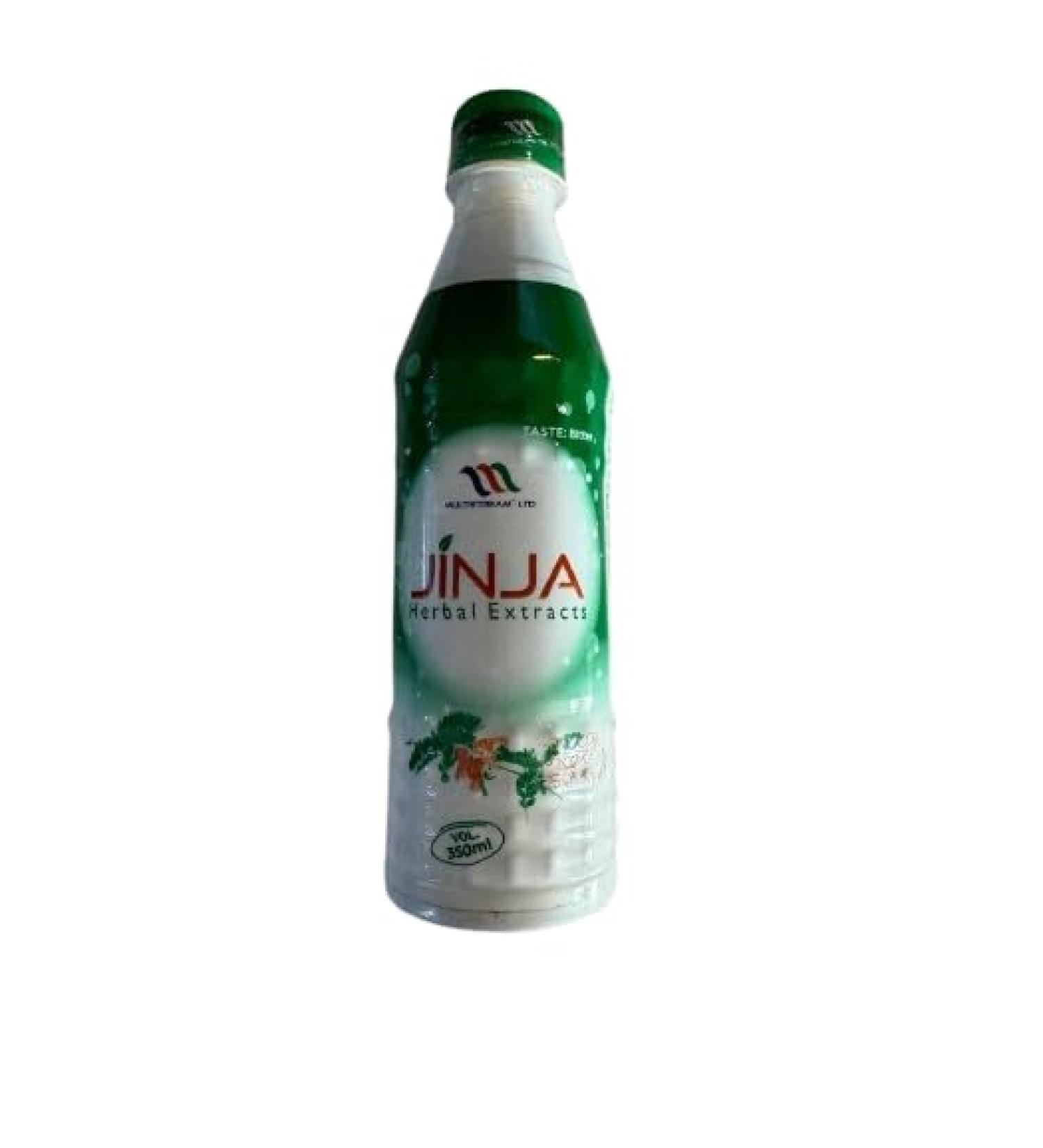 Jinja Herbal Extracts Natural Beverage Green and White Bottle 350ml