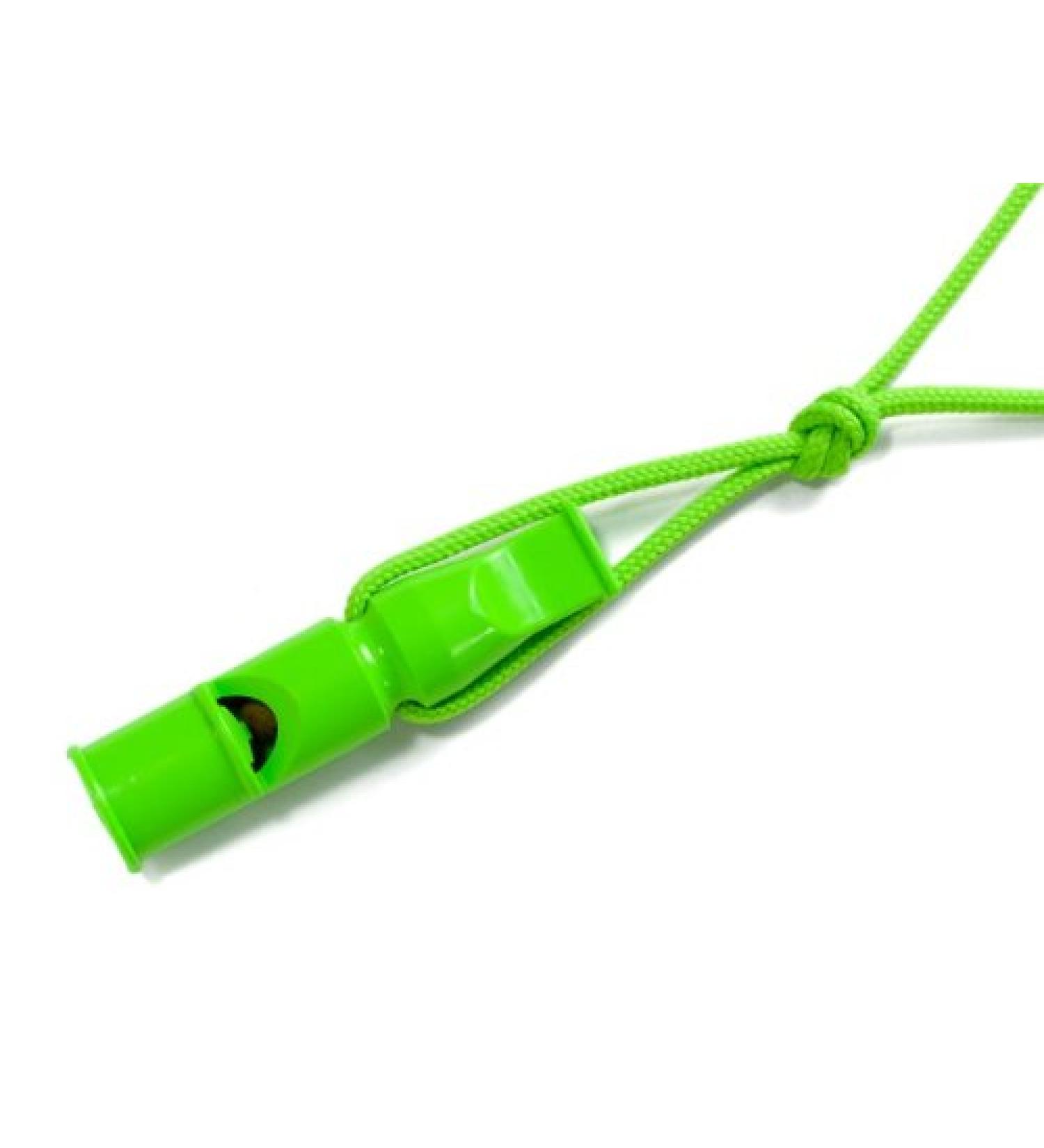 ACME double tone whistle with trill + whistle band 640 9cm neon green