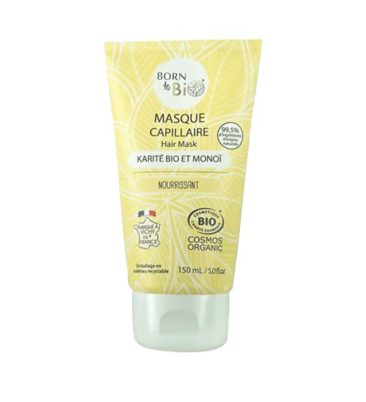 Shea and Monoi Hair Mask - Born to Organic 150 ml - Buy Online on GoSupps.com