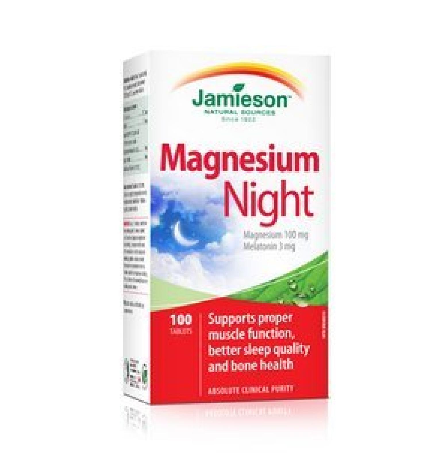 Jamieson Magnesium Night 100 tabs Y