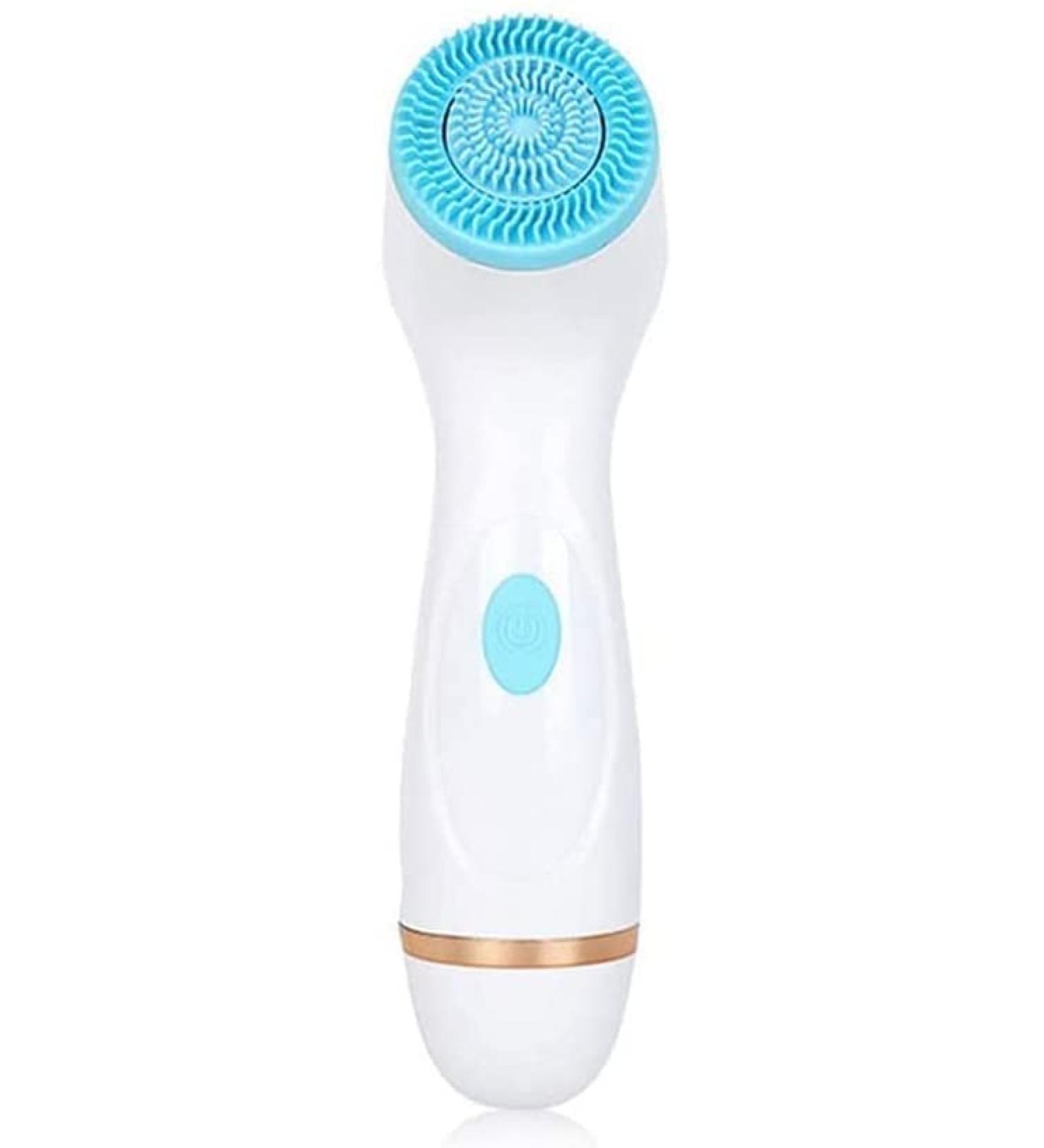 Corsehild Facial Cleanser Brush 3 in 1 Electric Facial Cleansing Brush Spin Face Brush for Deep Cleansing Gentle Exfoliating and Massaging 3 Brush Heads Rechargeable (Color : Blue) - Buy Online on GoSupps.com