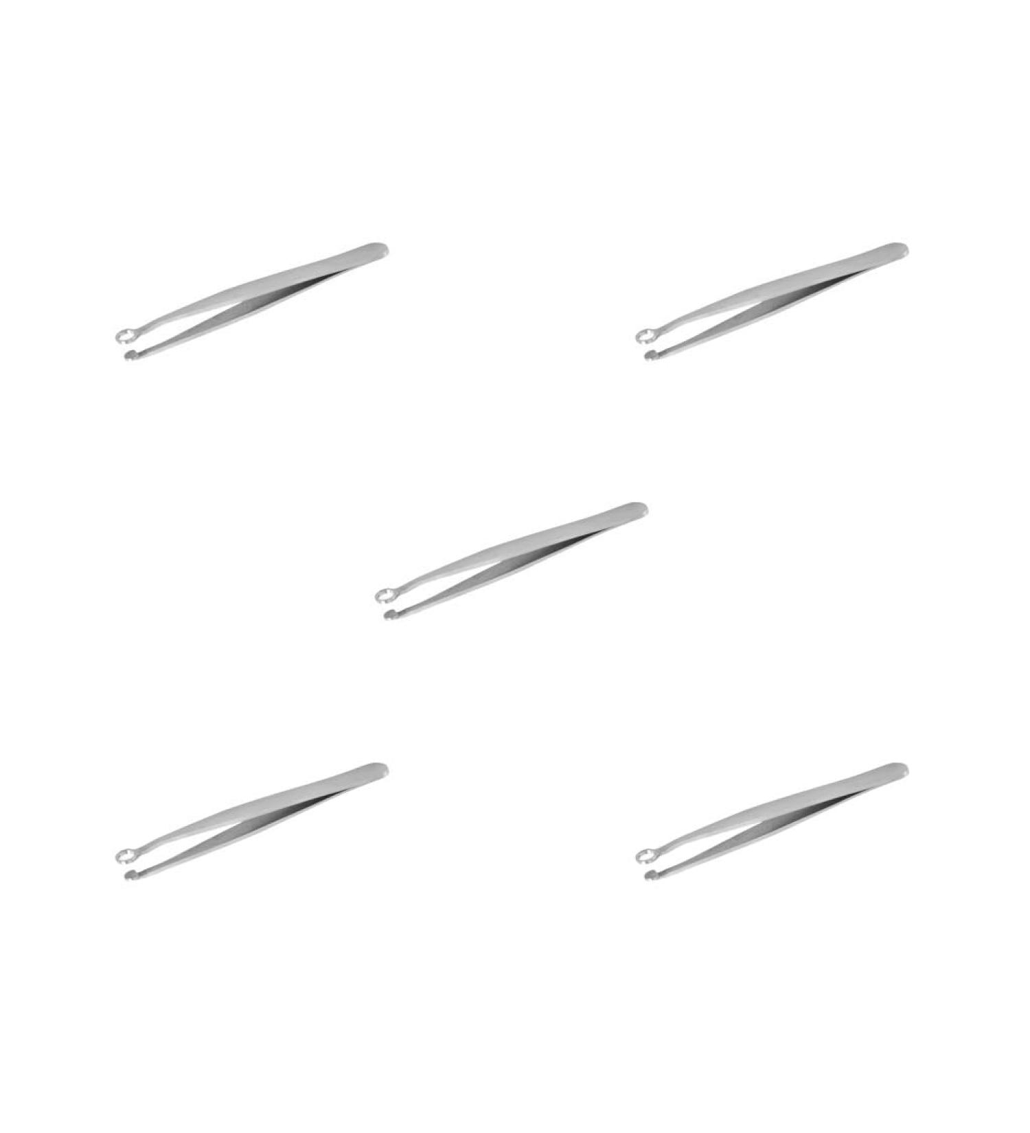 Buy 5-Pack Stainless Steel Nose Hair Trimming Tweezers & Razor Set - Silver - Quality Grooming Tools for Men & Women - International Shipping Available - Buy Online on GoSupps.com