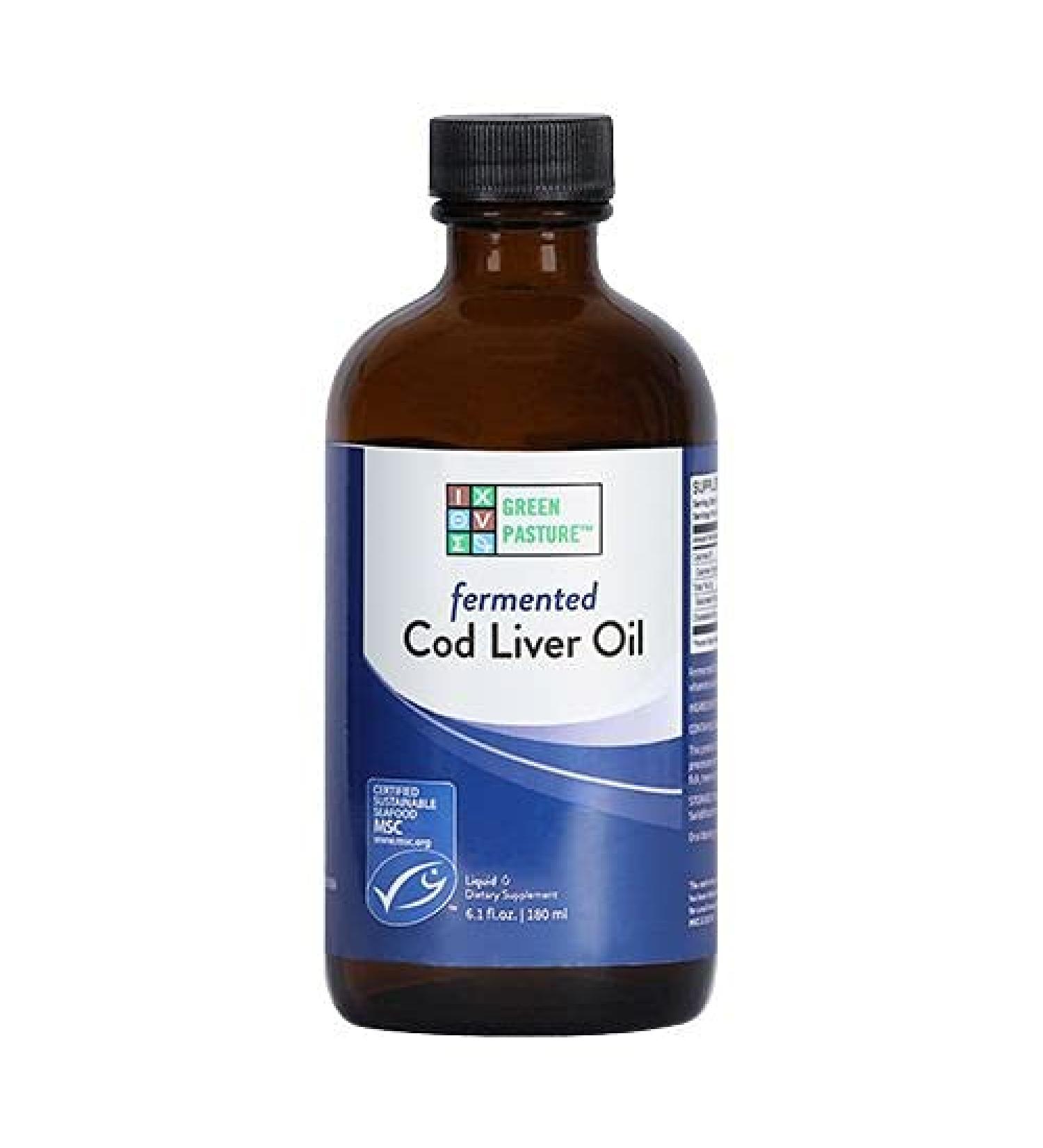 Green Pasture Fermented Cod Liver Oil 180ml - Unflavoured Orange & Cinnamon | Premium Quality International Shipping - Buy Online on GoSupps.com