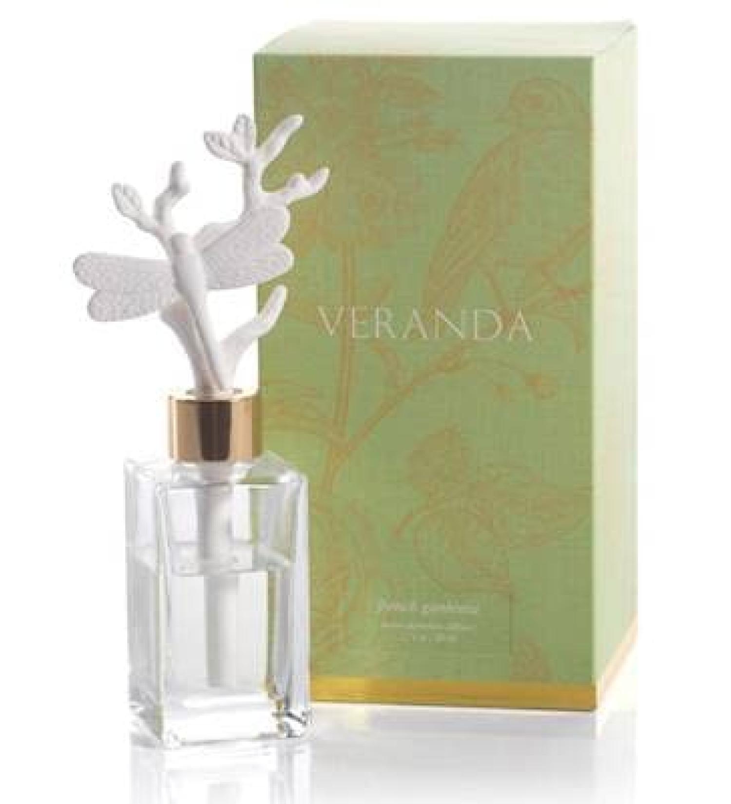 Zodax French Gardenia Dragonfly Veranda Porcelain Diffuser