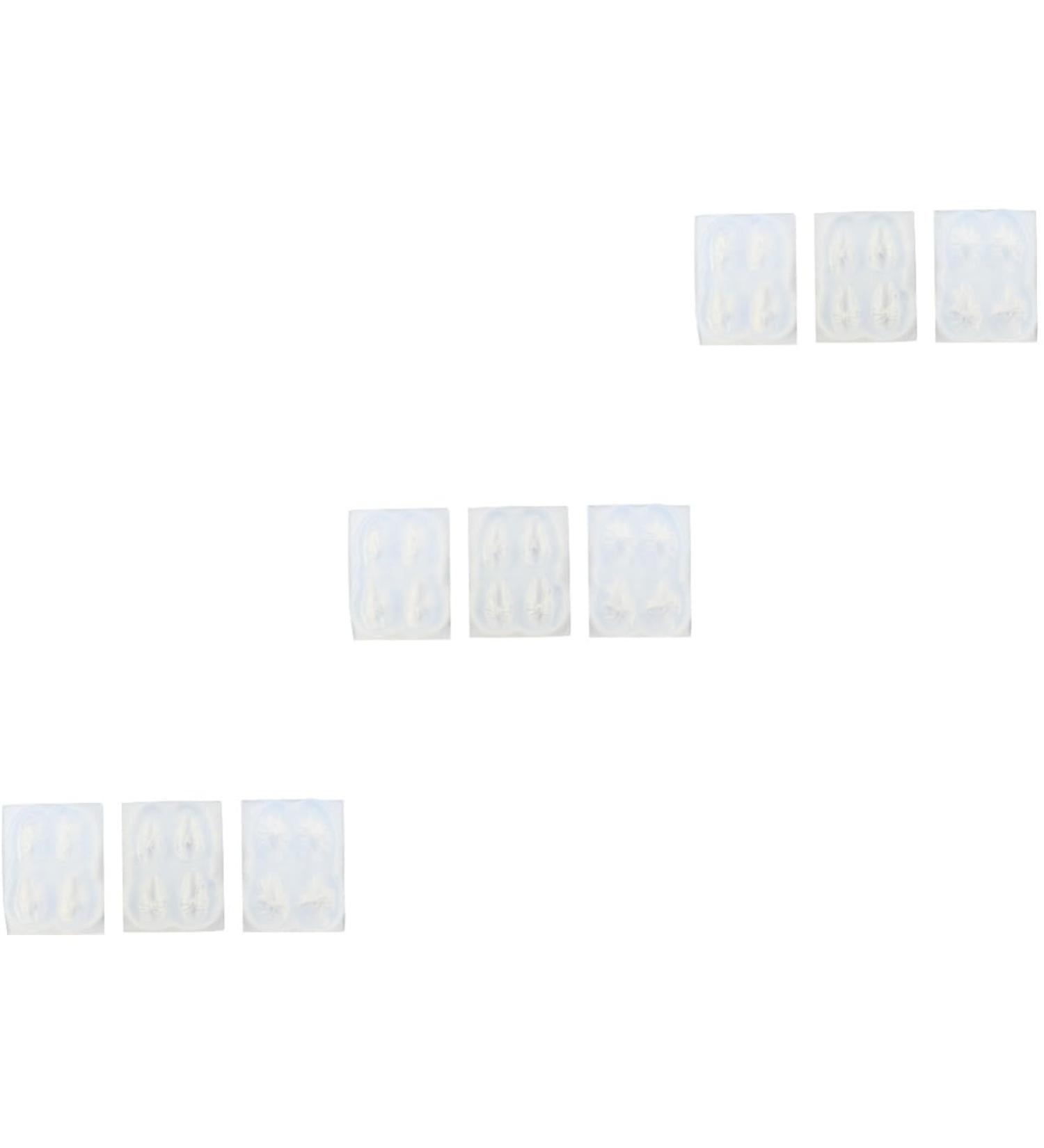 FOMIYES 9 Sets Body Silicon Nail Art Mold Decor Silicone Molds Nail Diy Template Led Eyebrow Clip 3d Silicone Mold Diy Nail Art Mold Nail Making Mold Diy Silicone Mold Three-dimensional - Buy Online on GoSupps.com
