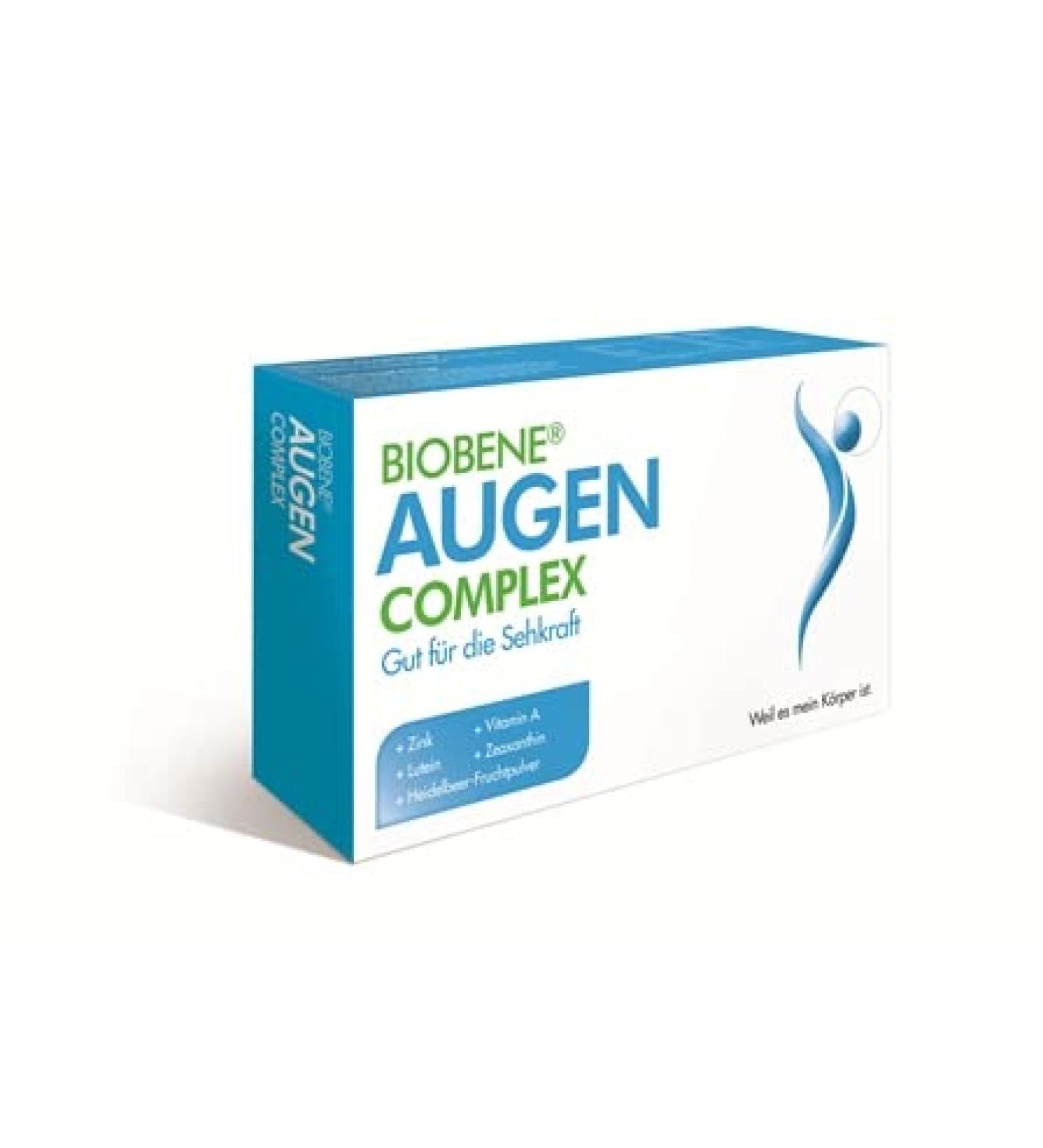 Biobene Eyes Complex - Nutritional Supplements with Vitamin A Zinc & Blueberry Anthocyan - 60 Capsules for Eye Health - Buy Online on GoSupps.com