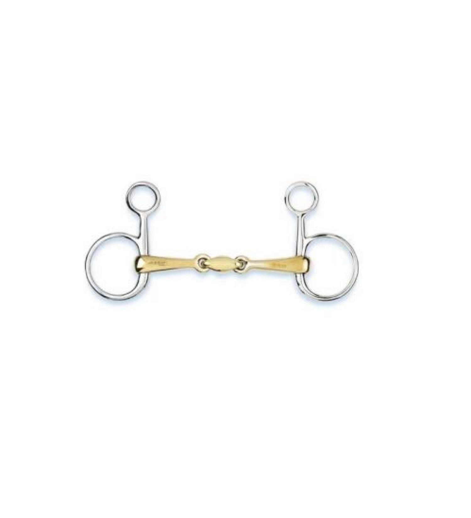 St bben bit 2235 Baucher bridle double broken 10.5 cm - 16 mm - Sweet Copper