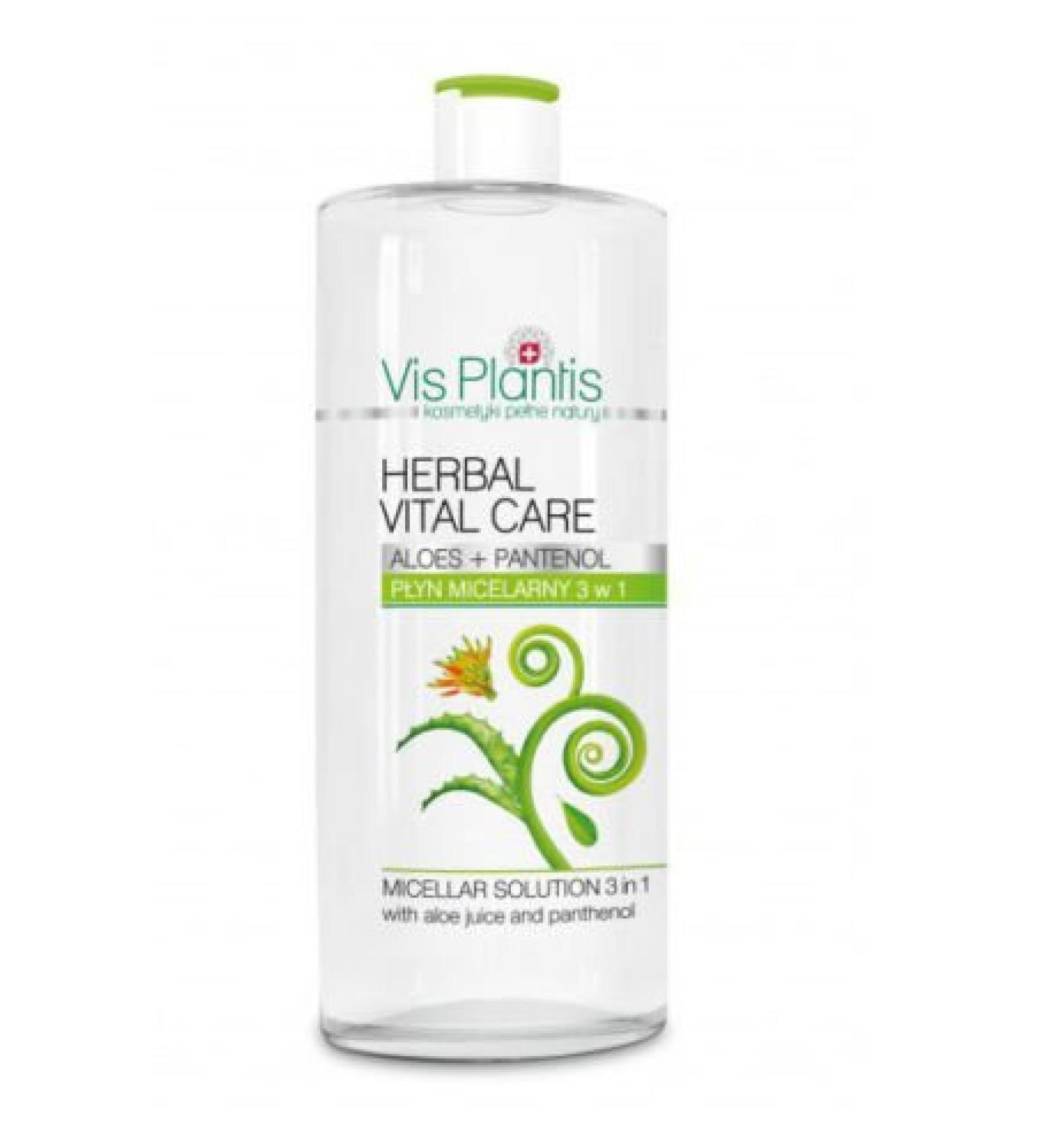 VIS PLANTIS Aloe Vera Micellar Make-up Remover 3in1 500 ml