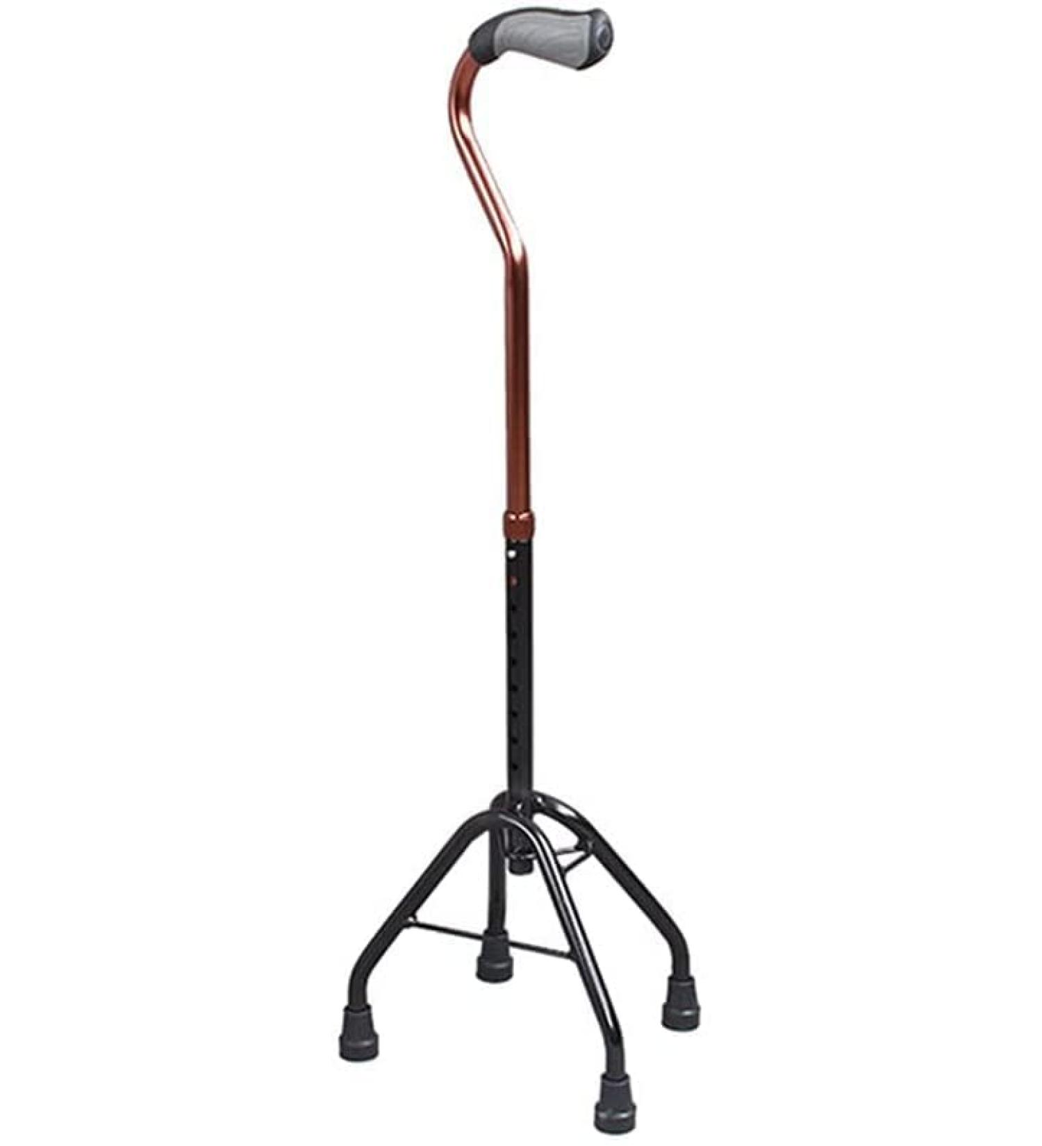 Old Man -Slip Adjustable Elderly Crutch- Four Feet Crutch Walking Stick Telescopic Abduct Walker Journey - Buy Online on GoSupps.com