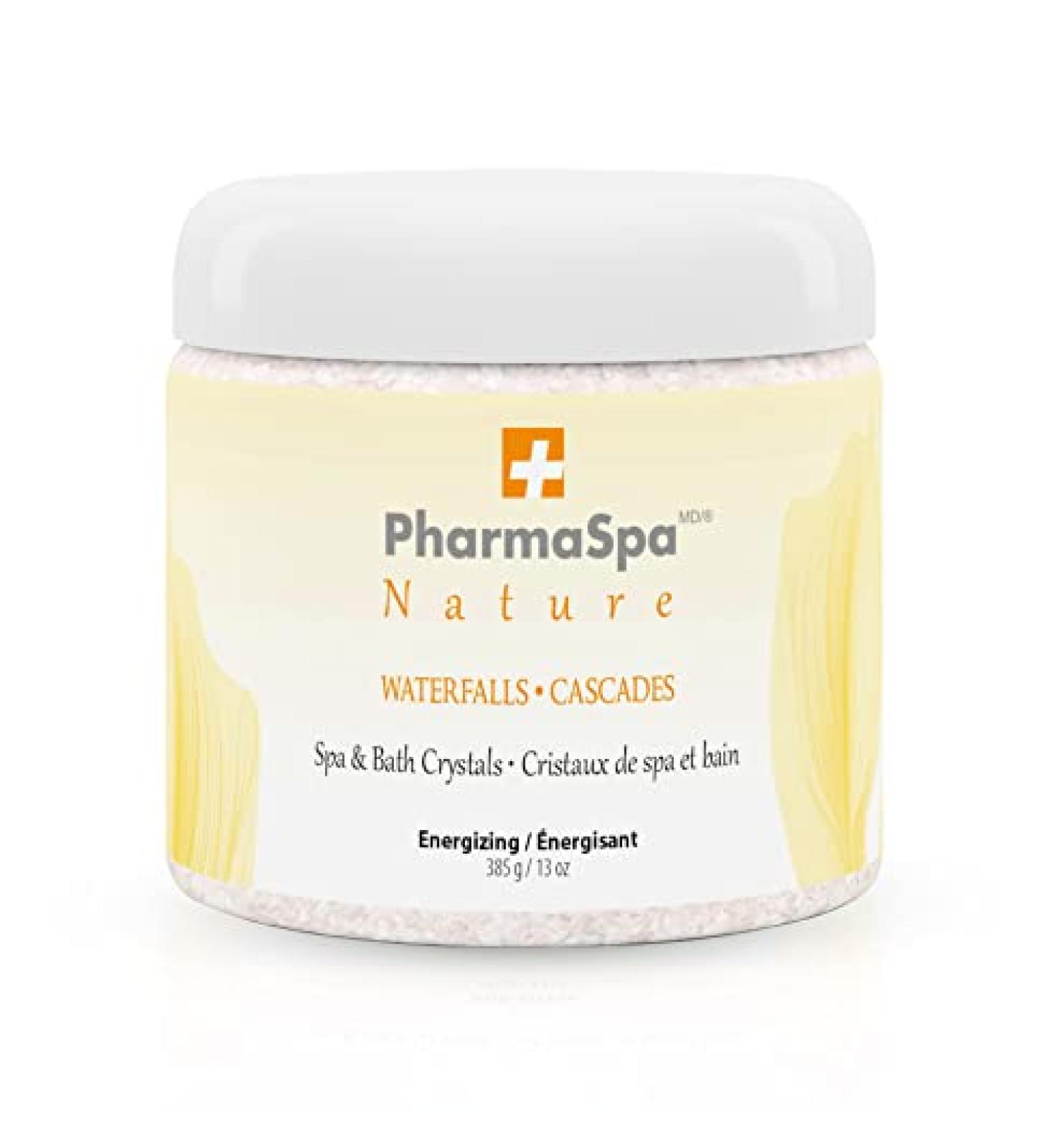 PharmaSpa Nature 385g/13oz Epsom Bath Salt with All-Natural Extracts | Aromatherapy for Hot Tubs | Gluten, Parabens, and Cruelty Free | Waterfalls Scent - Buy Online on GoSupps.com