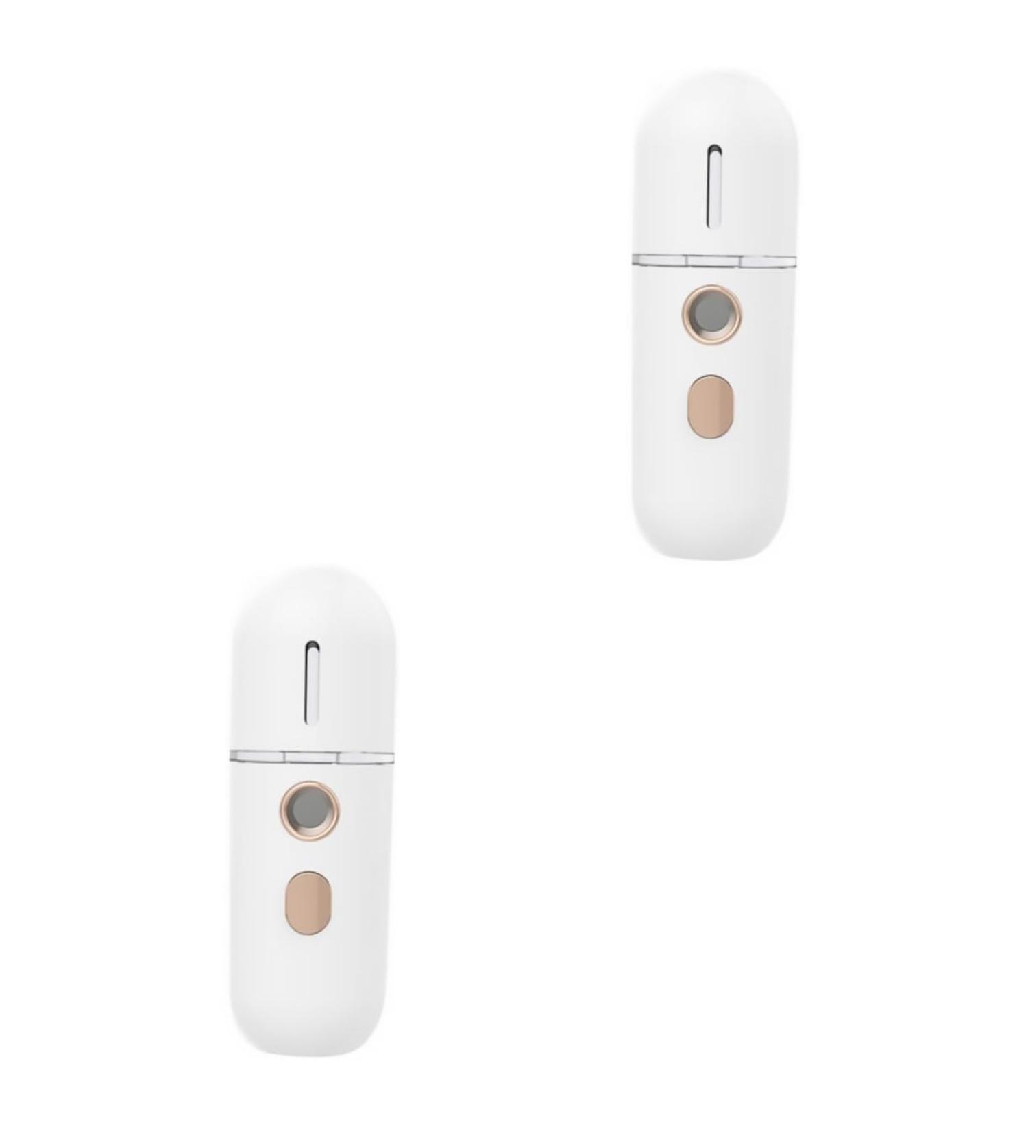  FRCOLOR FRCOLOR 2 Pieces Instrument Moisturizing Small Facial Vaporizer Skin Vapor Sprayer Moisturizing Face Mini Humidifier Face Spa Steam Evaporator Abs Miniature White - Buy Online on GoSupps.com