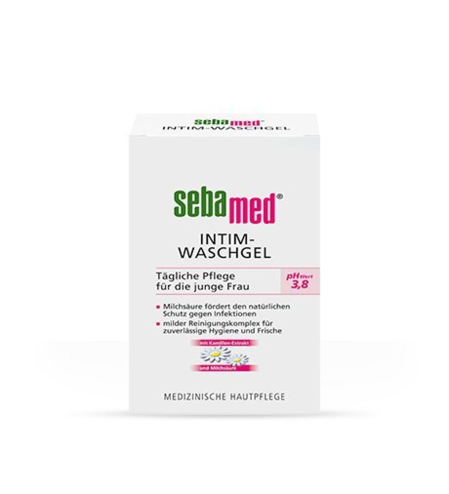 Sebamed intimate washing gel PH value 3.8 SPAR set 2x200ml.Mild cleaning complex for daily care for young women up to menopause