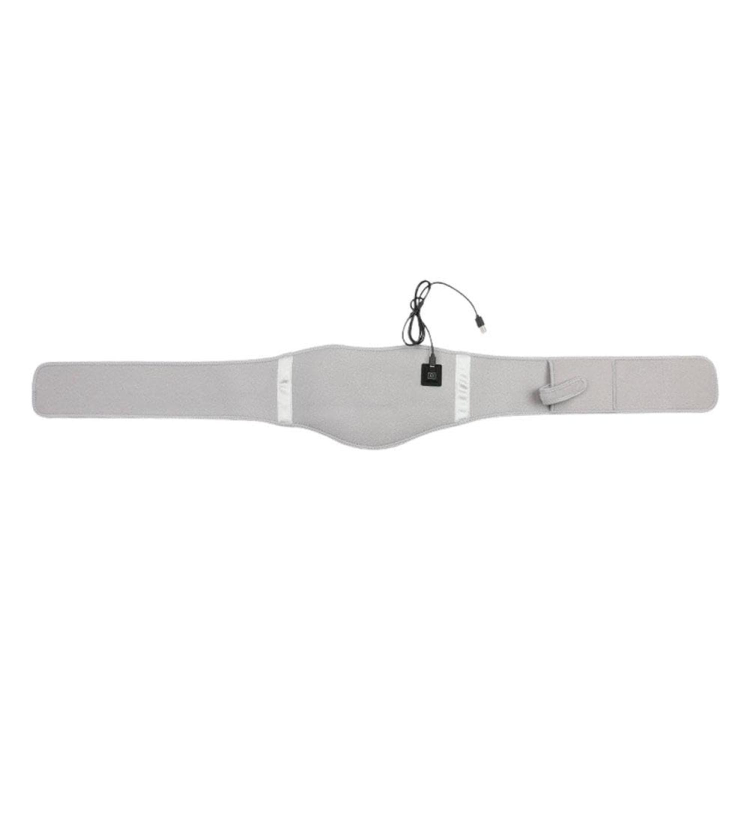 Electrical USB Heating Warmer - Hot Waist & Lumbar Spine Support Belt | Pain Relief Massage Cushion - 1PC Gray - Buy Online on GoSupps.com