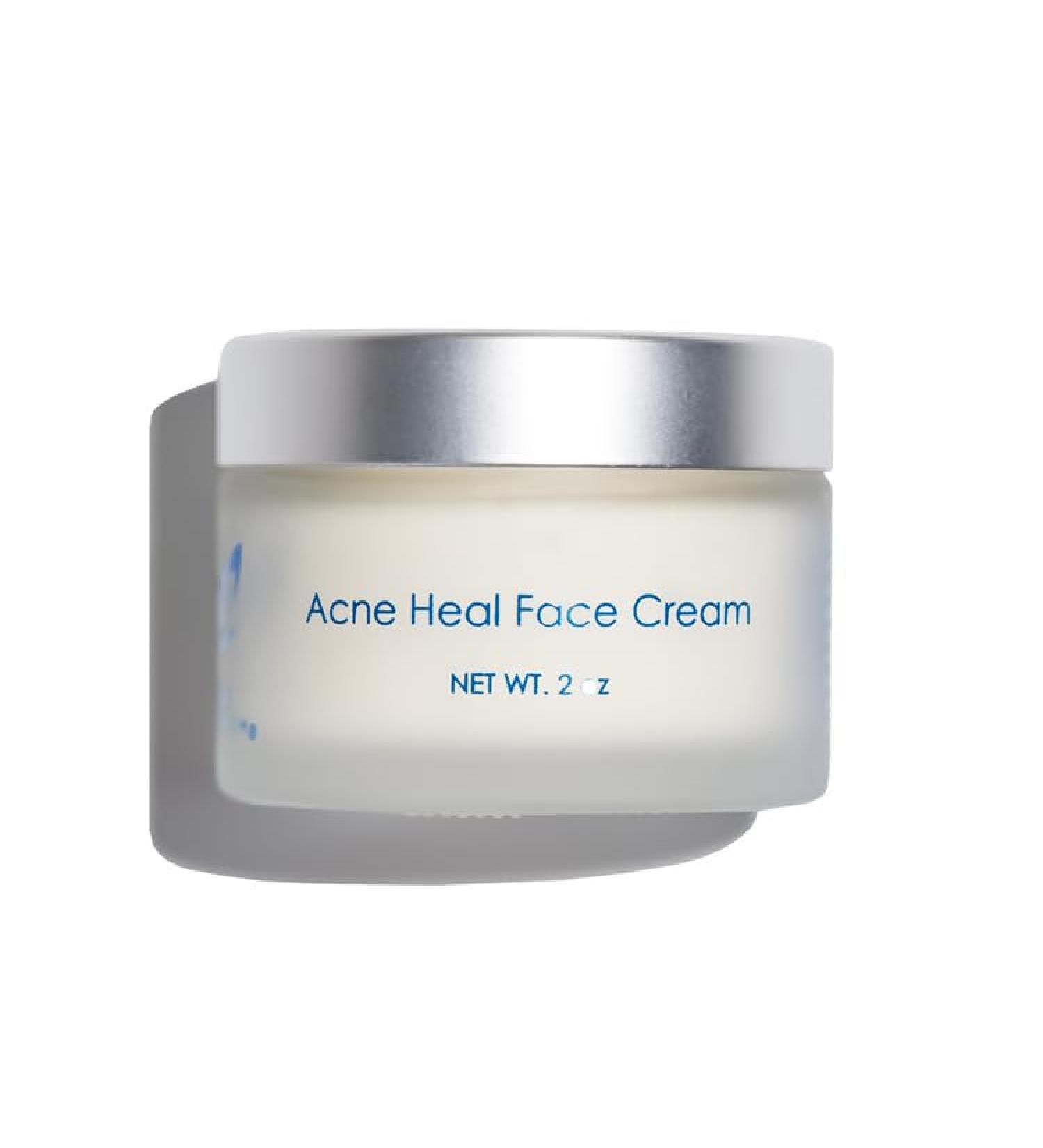 Acne Heal Face Cream For Oily And Acne-Prone Skin| Daily Moisturizer Minimizes And Prevents Breakouts| Reduces Surface Impurities| Vegan Cruelty Free (2oz)