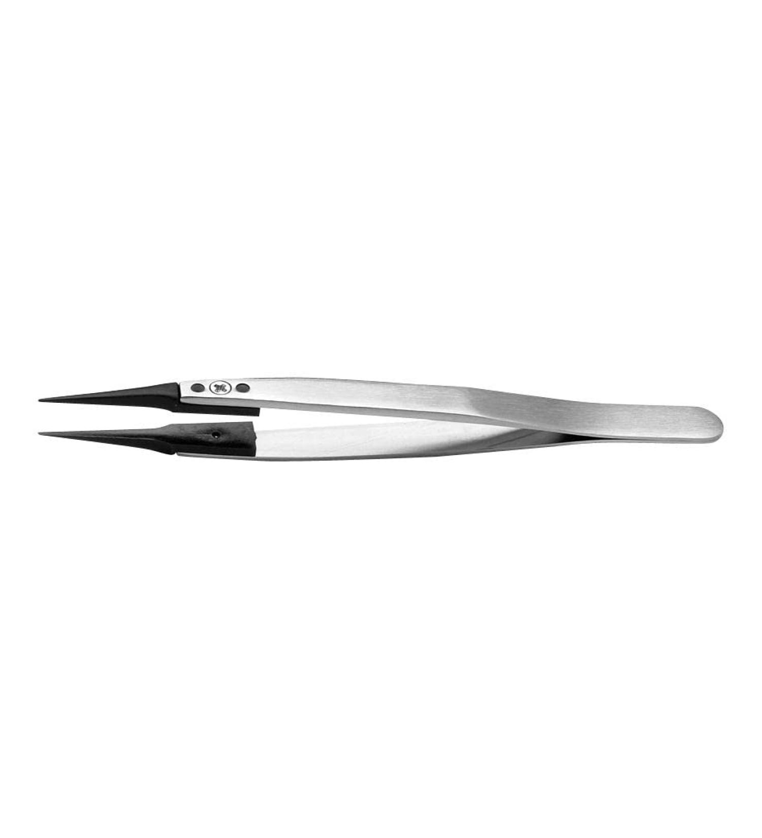 Tweezers straight/pointed 130 mm tweezers and replacement tips 1 piece 5SVR.SA