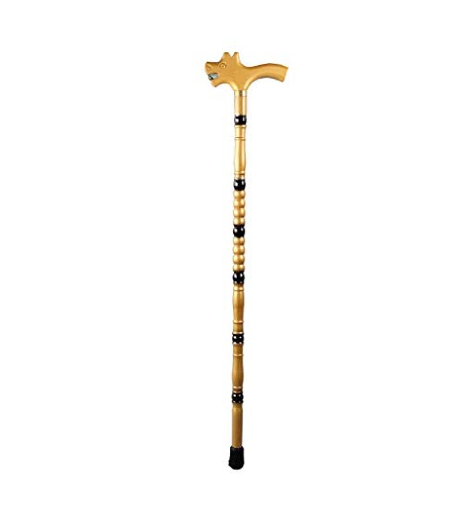 SilteD SilteD Old Man Walking Stick Wooden Faucet Walking Stick Anti-Skid Walking Aid Cane Trekking Pole Crutches - Buy Online on GoSupps.com