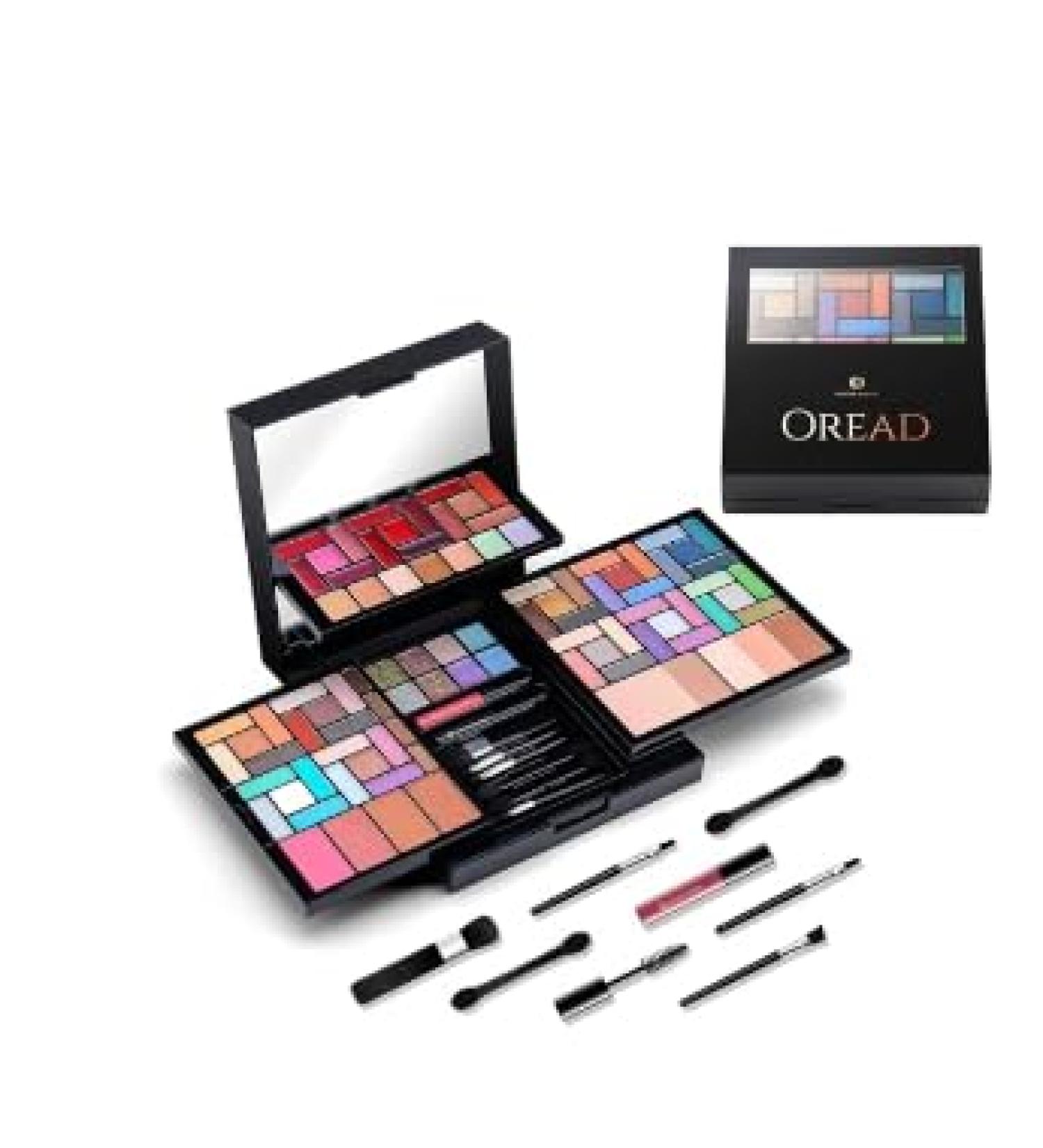 Color Nymph Makeup Kit for Women | 95 Colors 50 Matte & Pearl Eyeshadow Palettes Full Makeup Gift Set with Mirror Lipgloss & Blush Perfect International Shipping - Buy Online on GoSupps.com