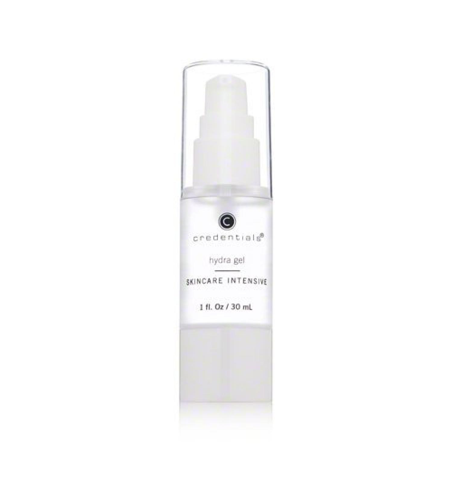 Credentials Hydra Gel - Concentrated Hyaluronic Acid for Face and Decollate - Deep Hydration - Rejuvenating - Soothing Formula - Oil Free - All Skin Types 1 Ounce