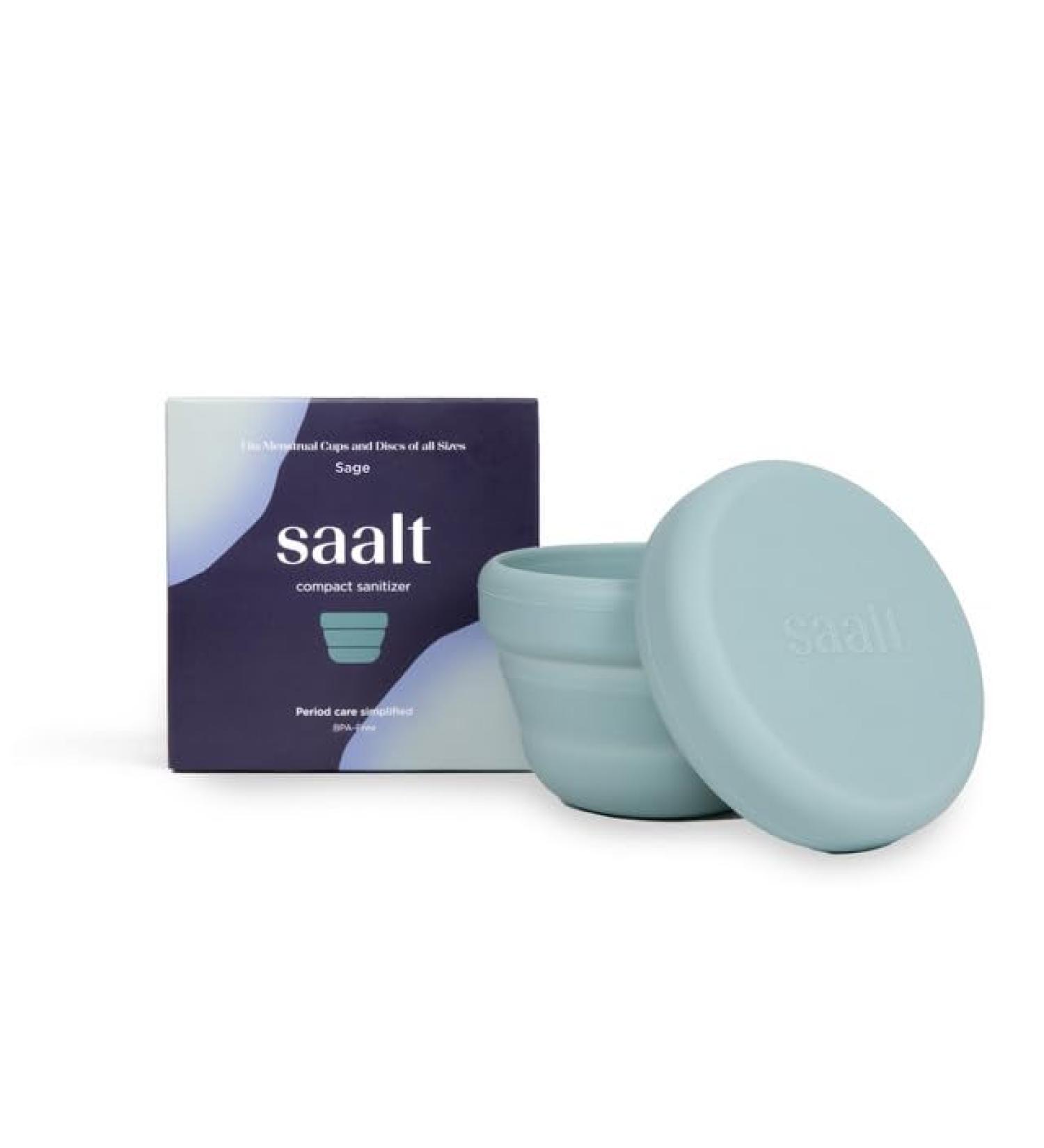 Saalt Compact Sanitizer - Effortless Sanitization for Menstrual Cups & Discs - Microwavable & Reusable - Ideal for Camping Dorms & Office - Buy Online on GoSupps.com