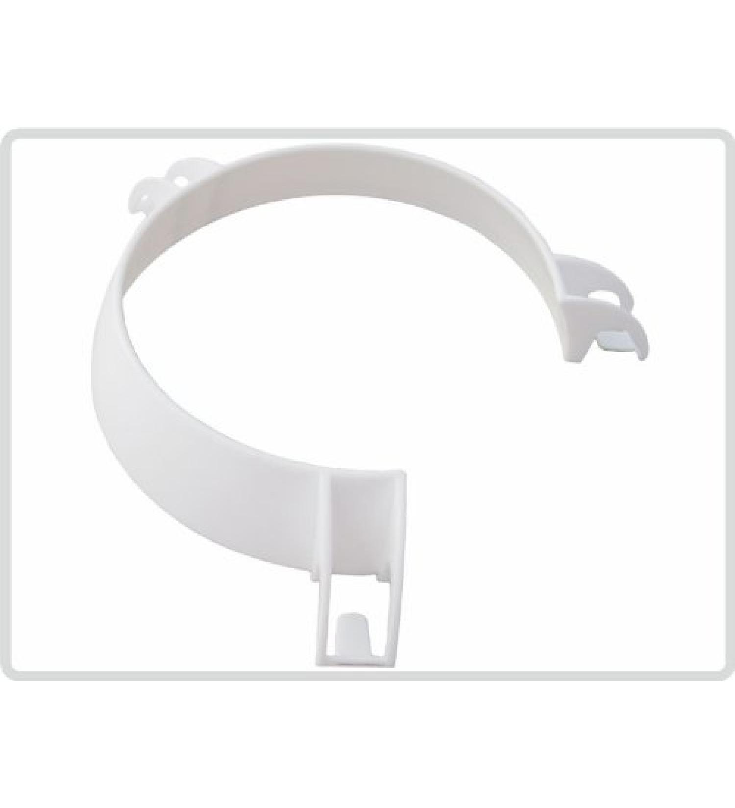 Plate rim raiser made of plastic white - Plate rim plate raiser
