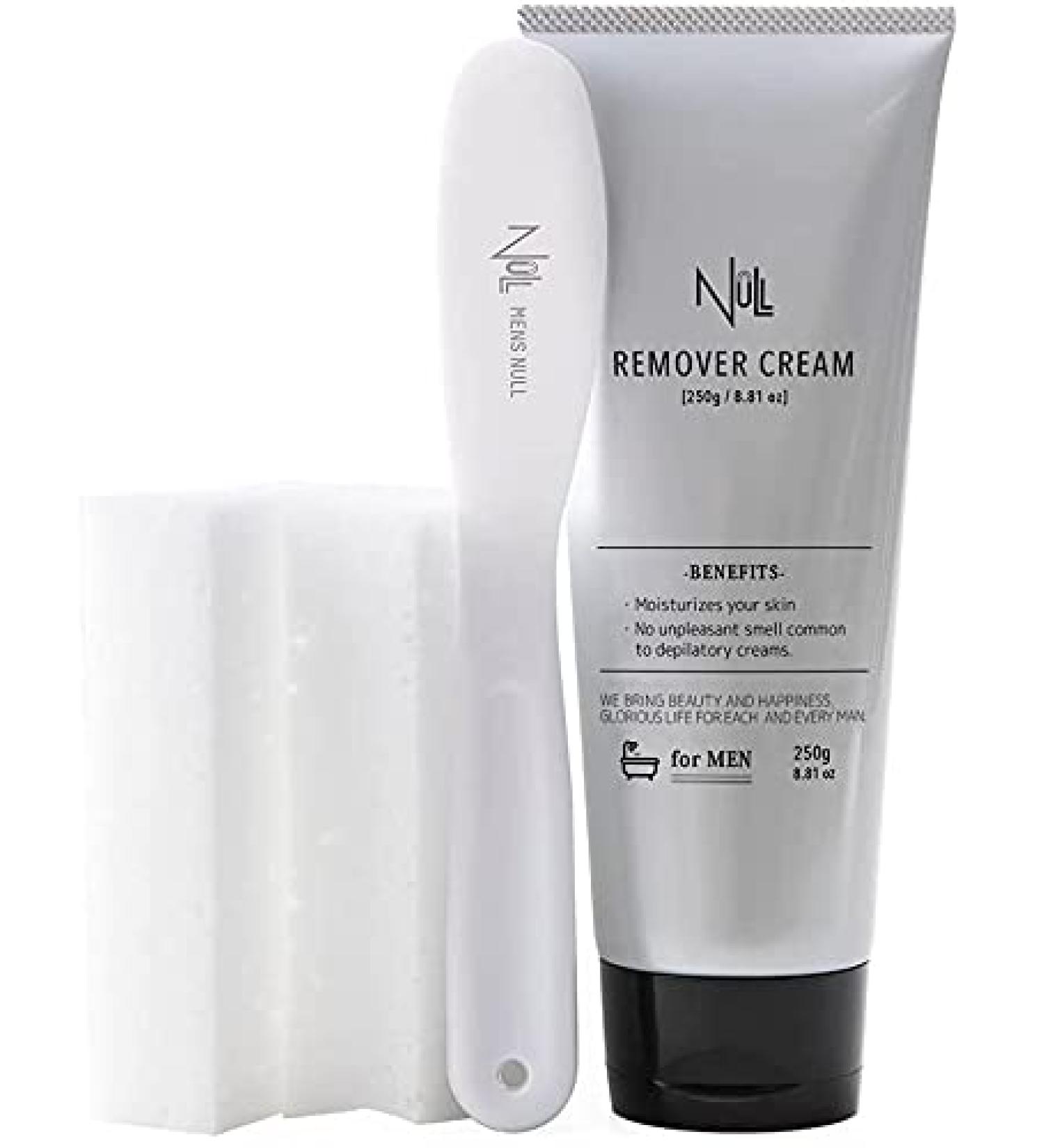 Japanese Quality NULL Hair Removal Cream for Men - Fast Painless Depilation for Body Arms Legs & Chest | 8.81 oz with Aloe Vera - Buy Online on GoSupps.com
