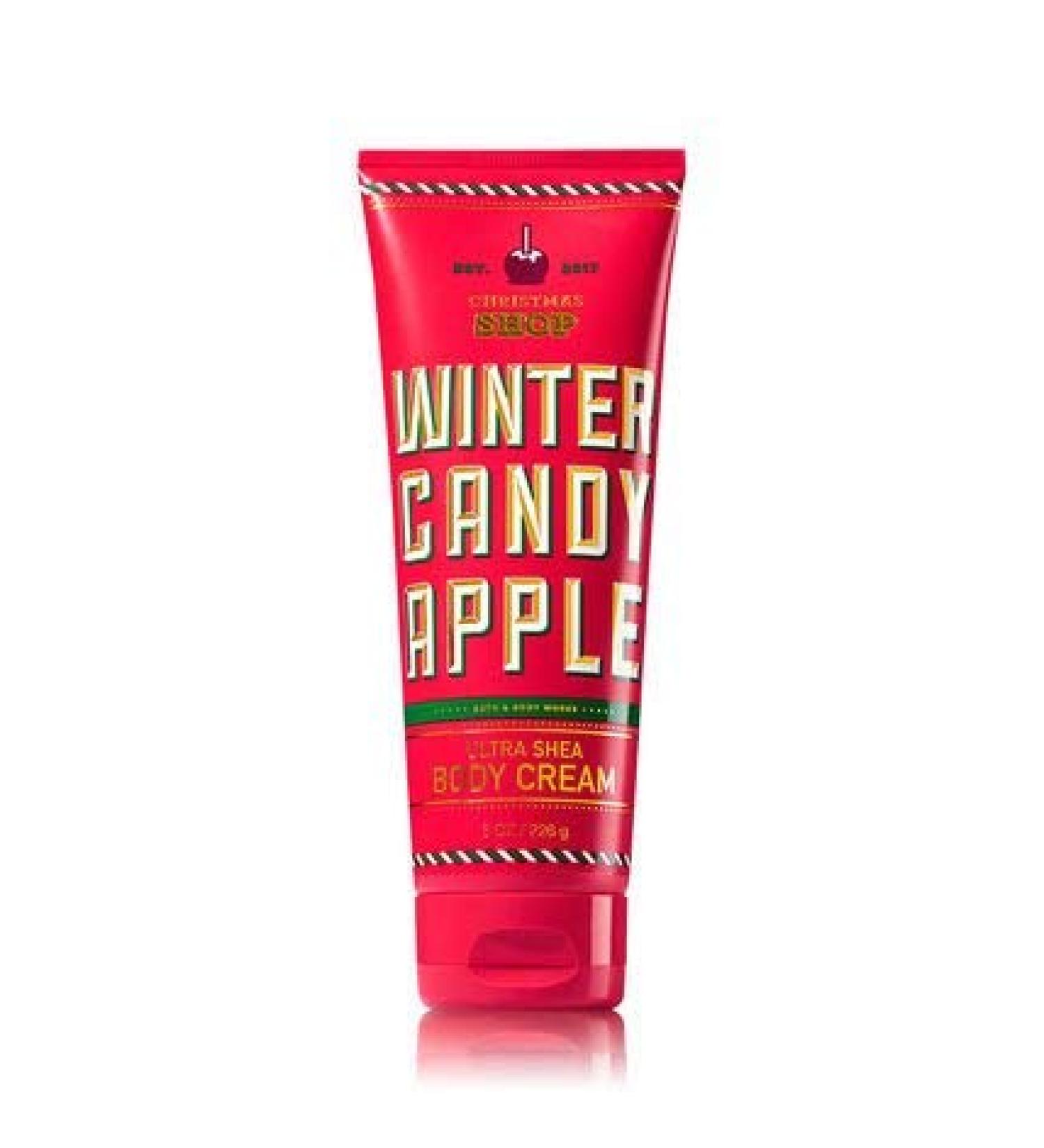 Bath and Body Works Winter Candy Apple Ultra Shea Body Cream 8 Oz.